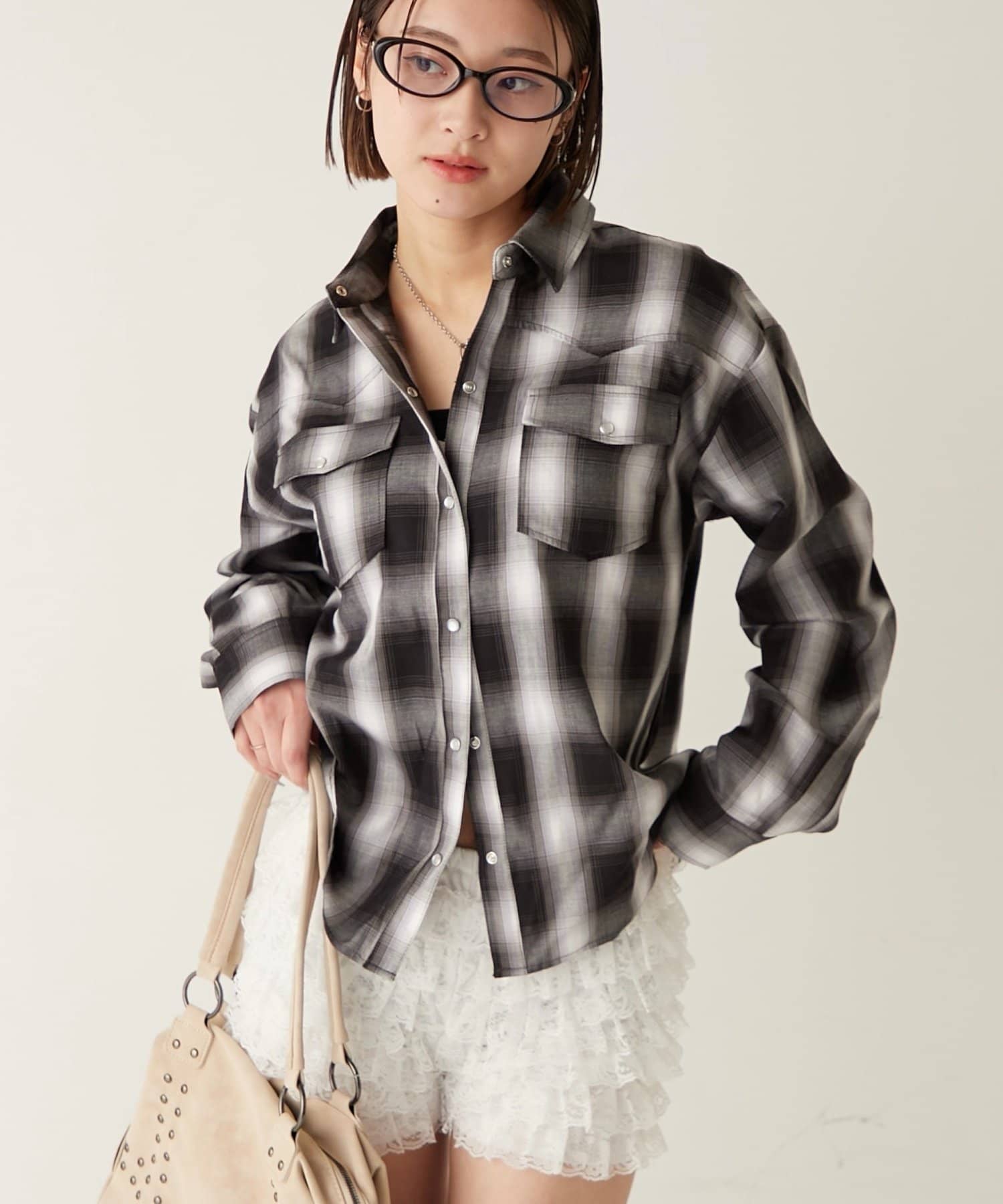 WHO’S WHO gallery(フーズフーギャラリー) チェックウエスタンシャツ