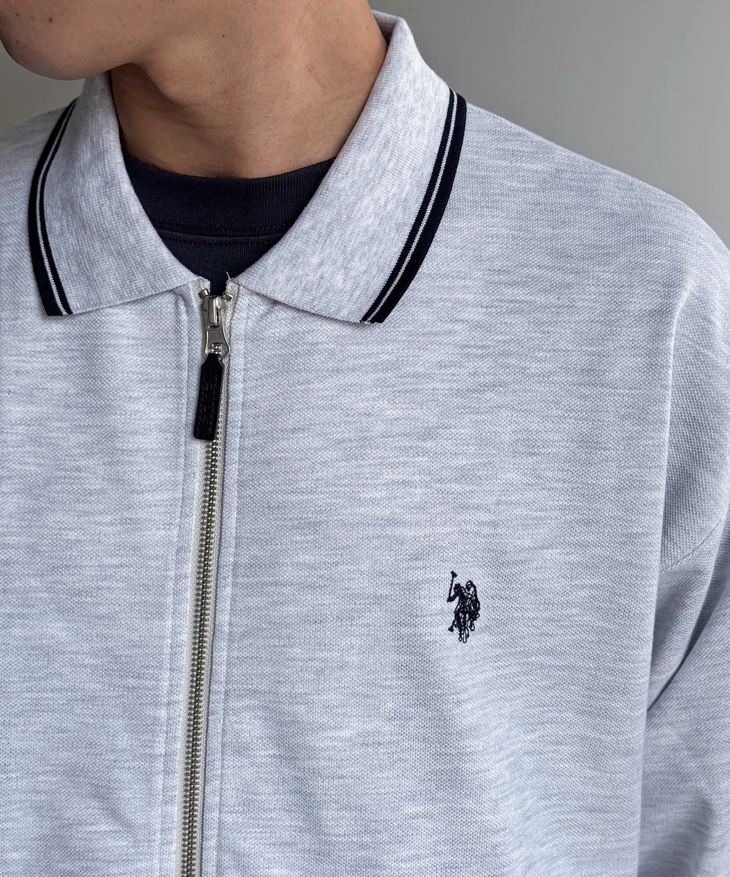 CPCM(シーピーシーエム) 【U.S. POLO ASSN.】鹿の子ジップブルゾン