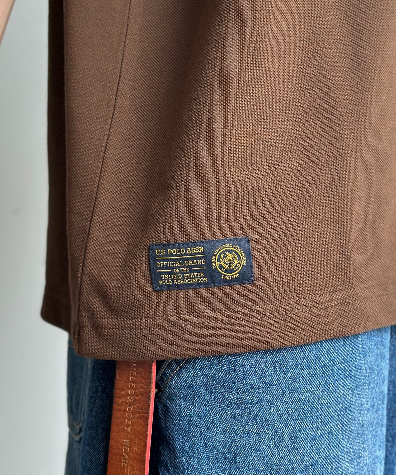 CPCM(シーピーシーエム) 【U.S. POLO ASSN.】配色リブ鹿の子ヘンリー