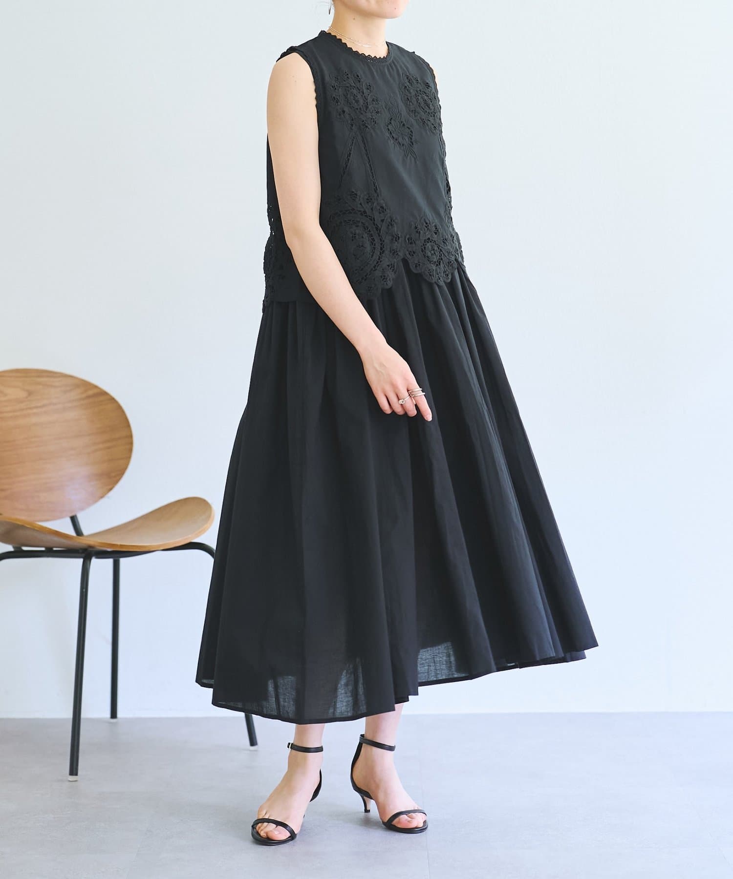 BEARDSLEY(ビアズリー) 《4/2(木)18：00予約開始》バテンレースアンサンブルワンピ