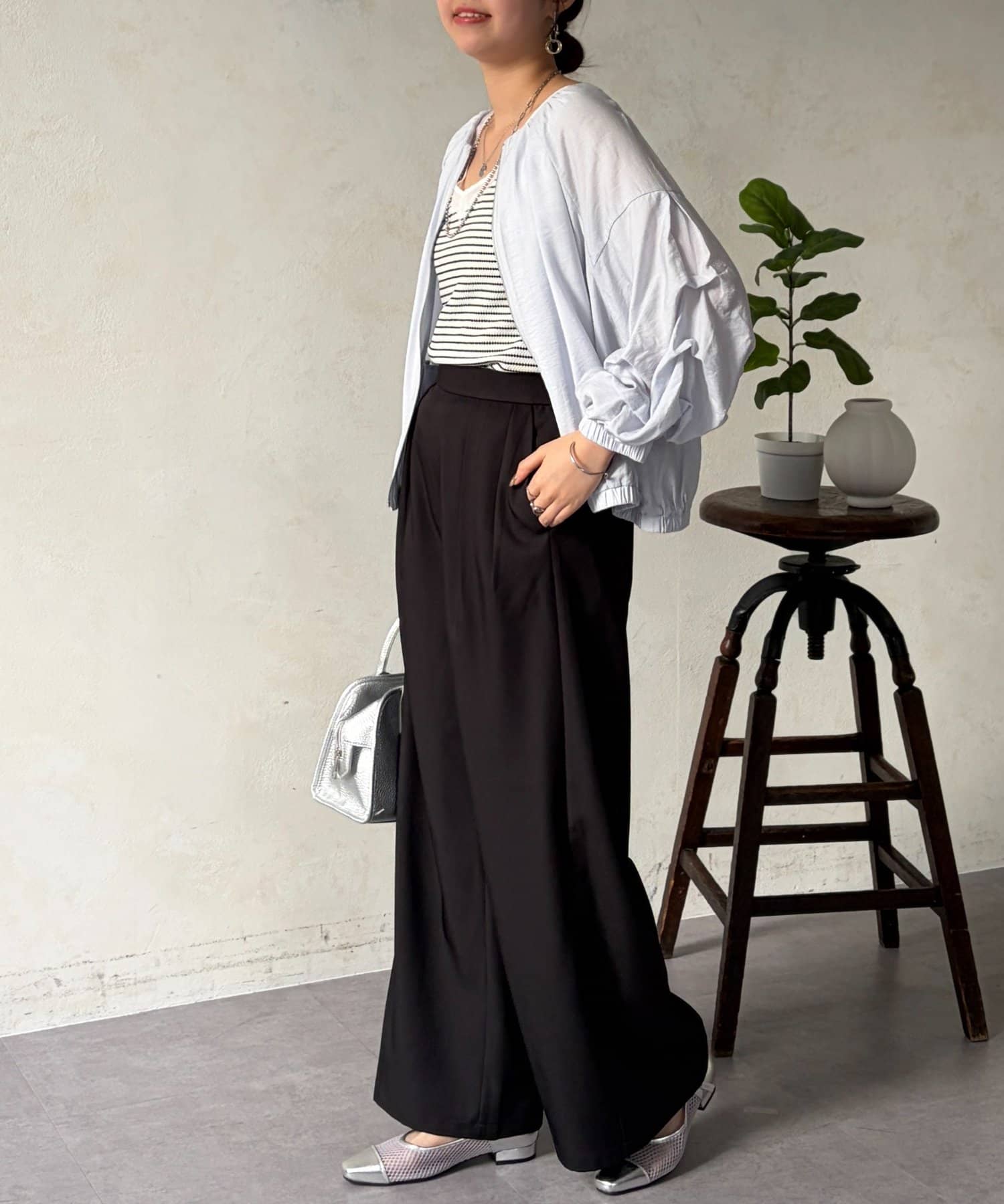 Chez toi(シェトワ) とろみイージーパンツ