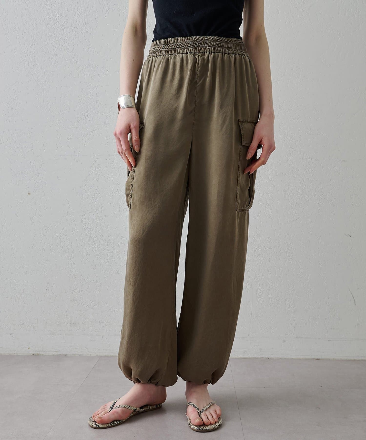 Whim Gazette(ウィム ガゼット) 【Drawing Numbers】ピグメントキュプラカーゴパンツ