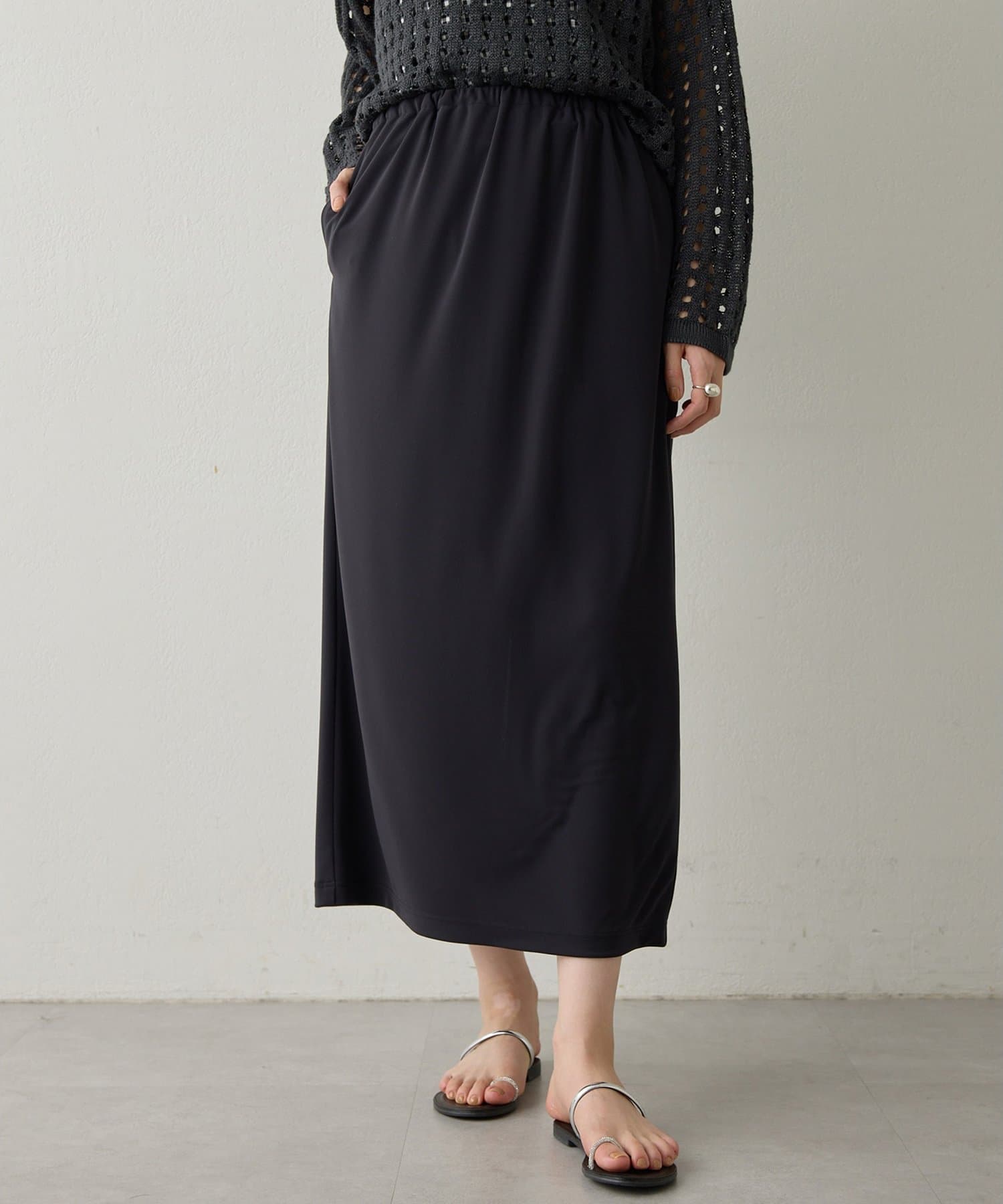 Whim Gazette(ウィム ガゼット) 【Drawing Numbers】スムースタイトスカート