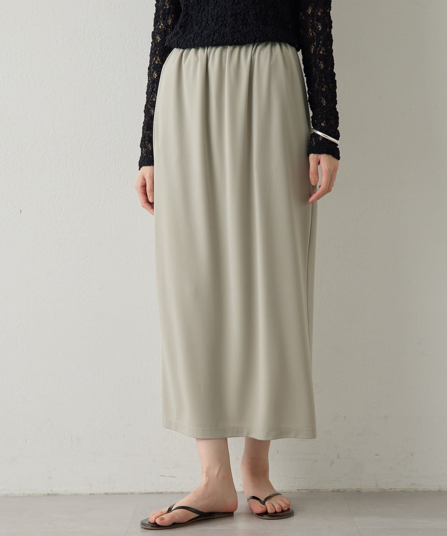 Whim Gazette(ウィム ガゼット) 【Drawing Numbers】スムースタイトスカート