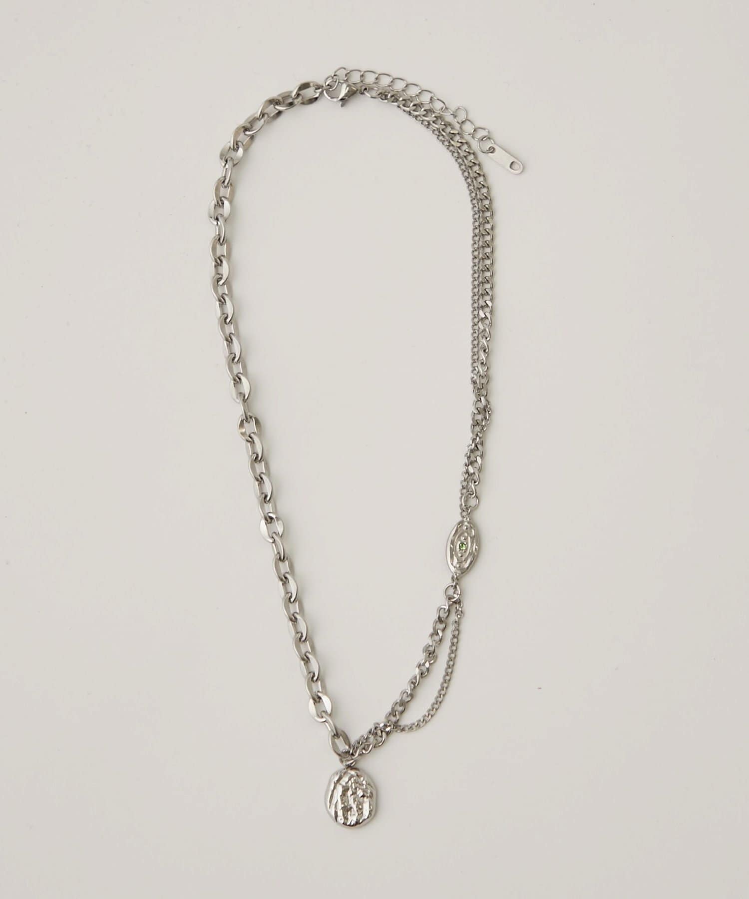 WHO’S WHO gallery(フーズフーギャラリー) MIXED CHAIN PLATE NECKLACE