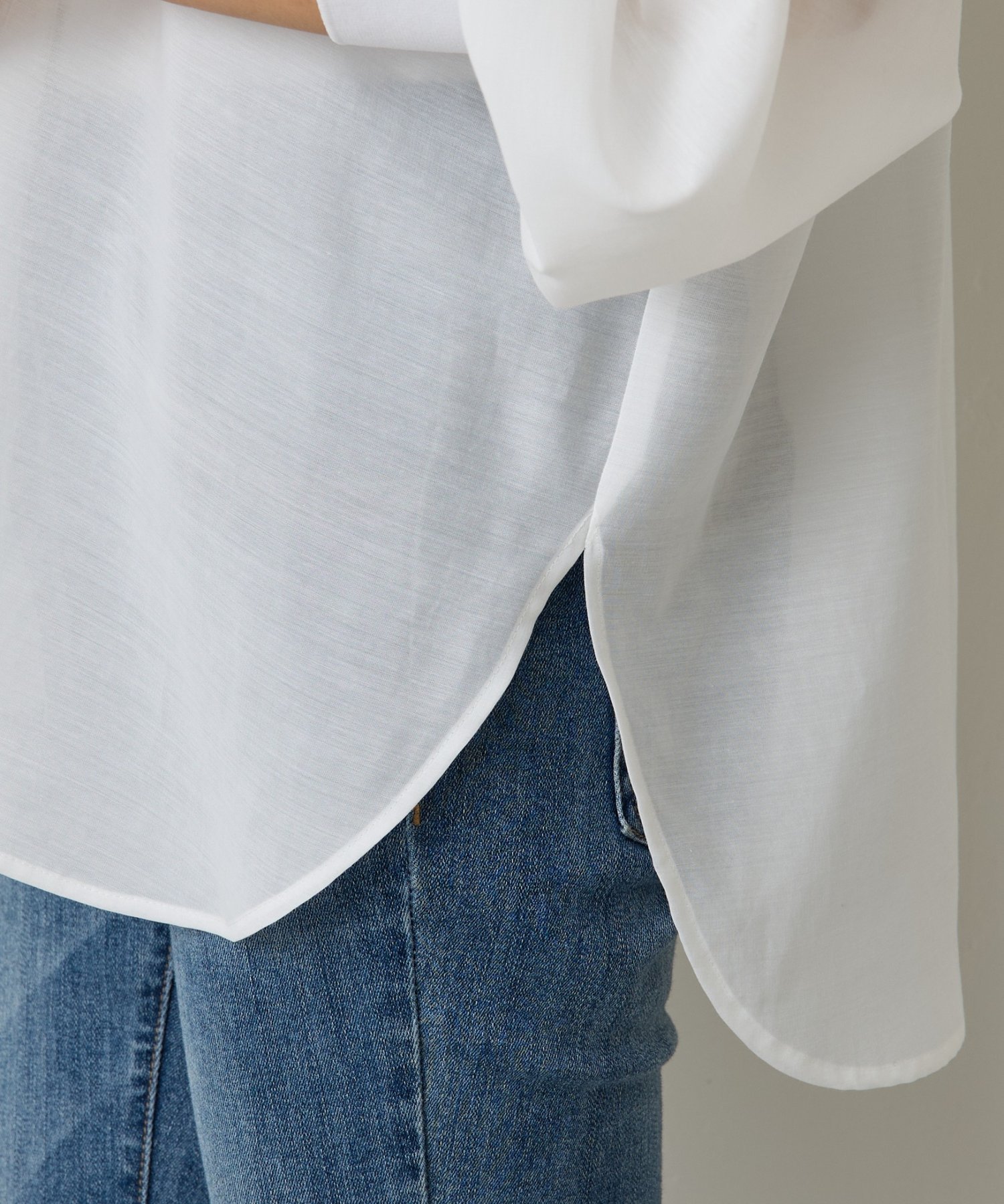 BEARDSLEY(ビアズリー) 《2/12(木)12:00予約開始》シアーカラーレスシャツ