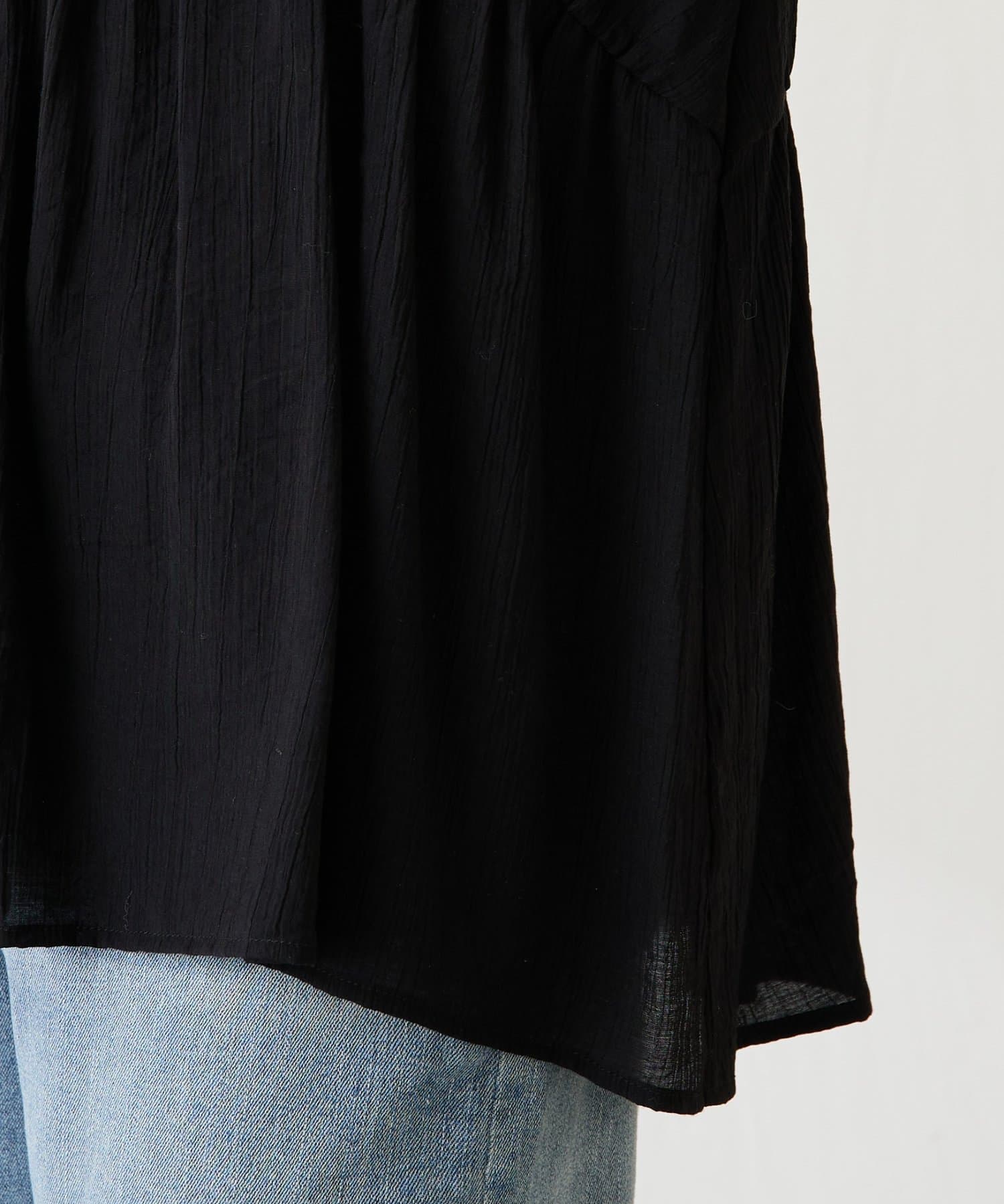 COLLAGE GALLARDAGALANTE(コラージュ ガリャルダガランテ) 【4月30日0：00まで！10%OFFクーポン配布中】ギャザー切替シアーシャツカーディガン