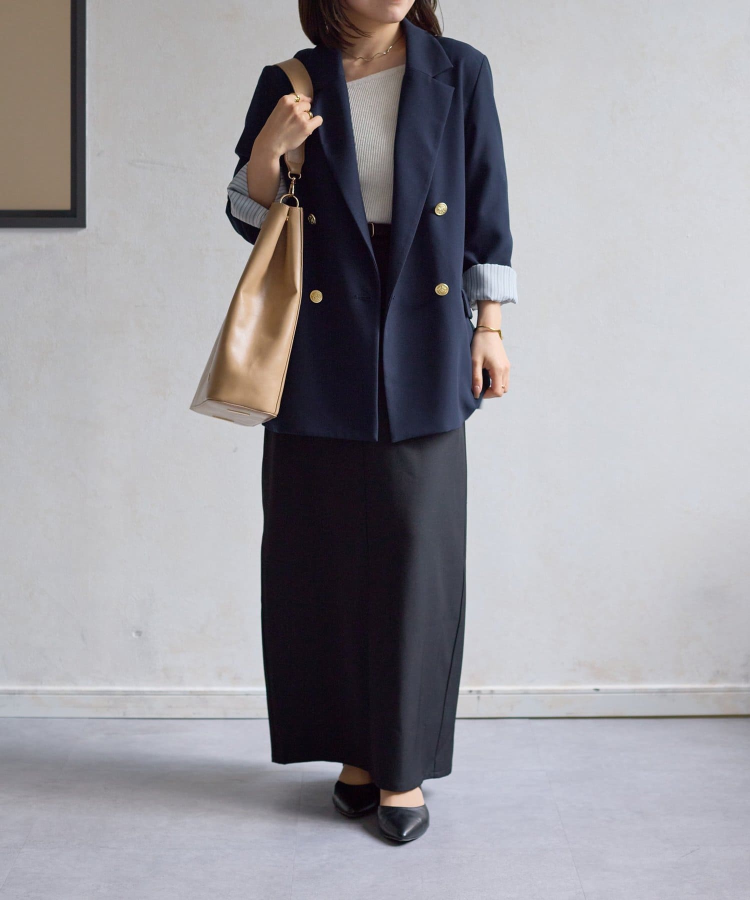 Thevon.(ゼヴォン) 【Yuna&Mayuコラボ企画】ウェーブハンドルトートバッグ