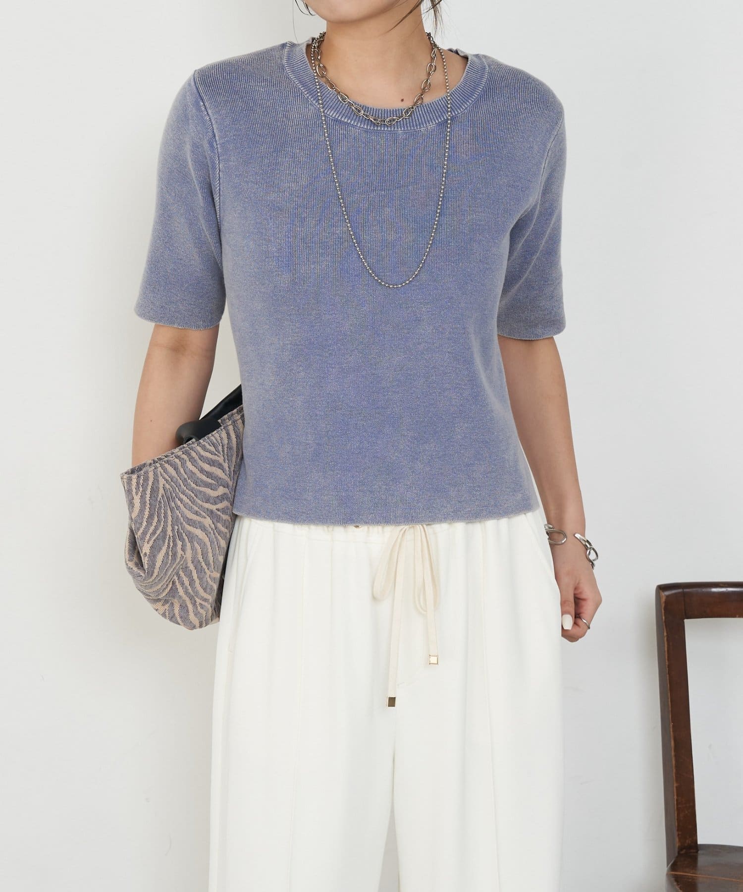 Jena　espace merveilleux(ジェナ　エスパスメルヴェイユ) ケミカルウォッシュニット