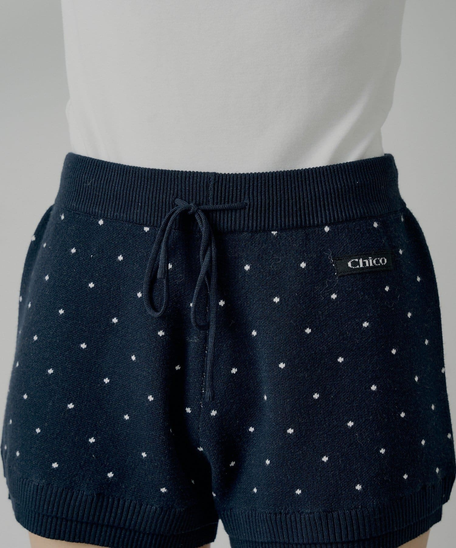 Chico(チコ) コンパクトニットショートパンツ