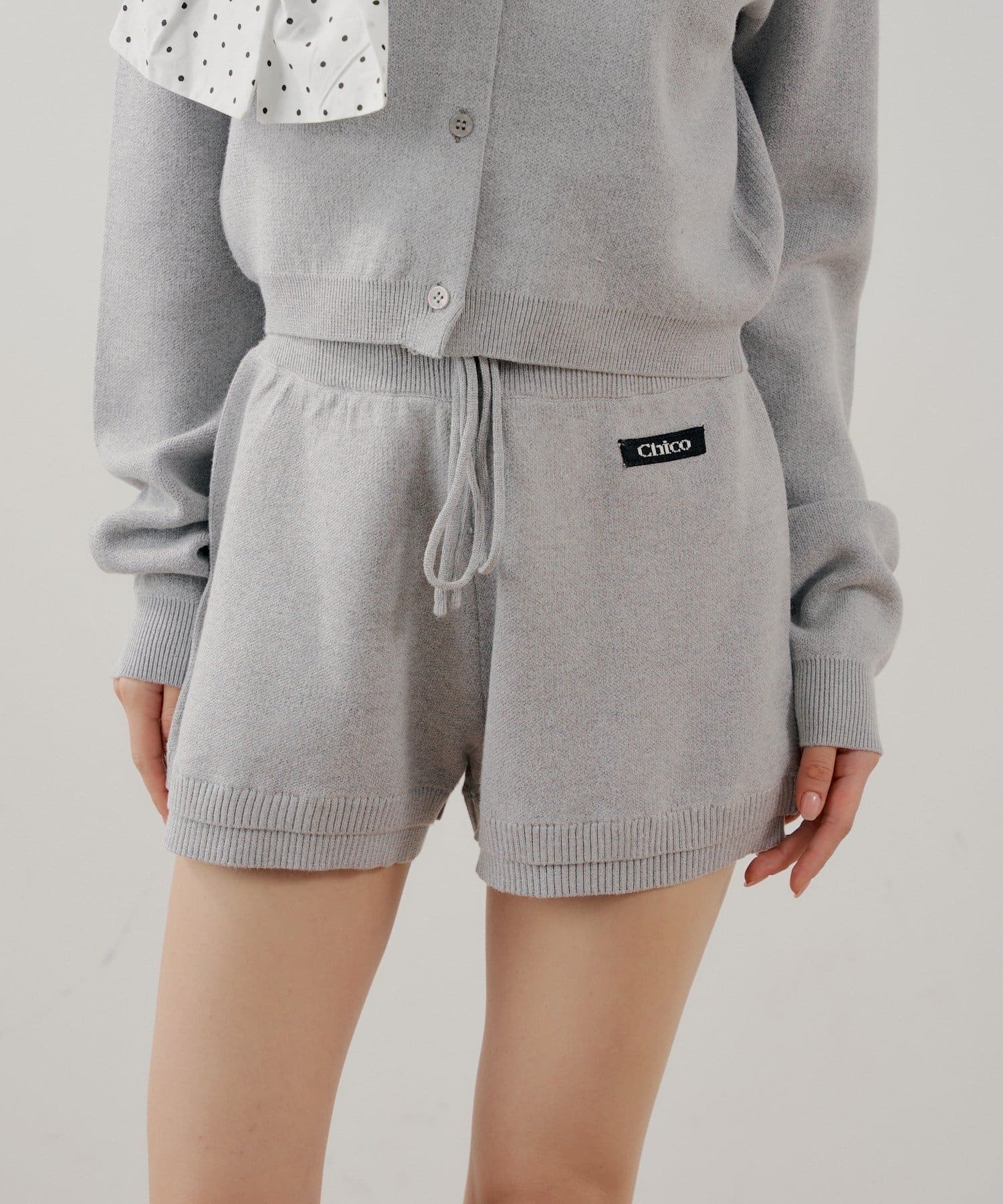 Chico(チコ) コンパクトニットショートパンツ