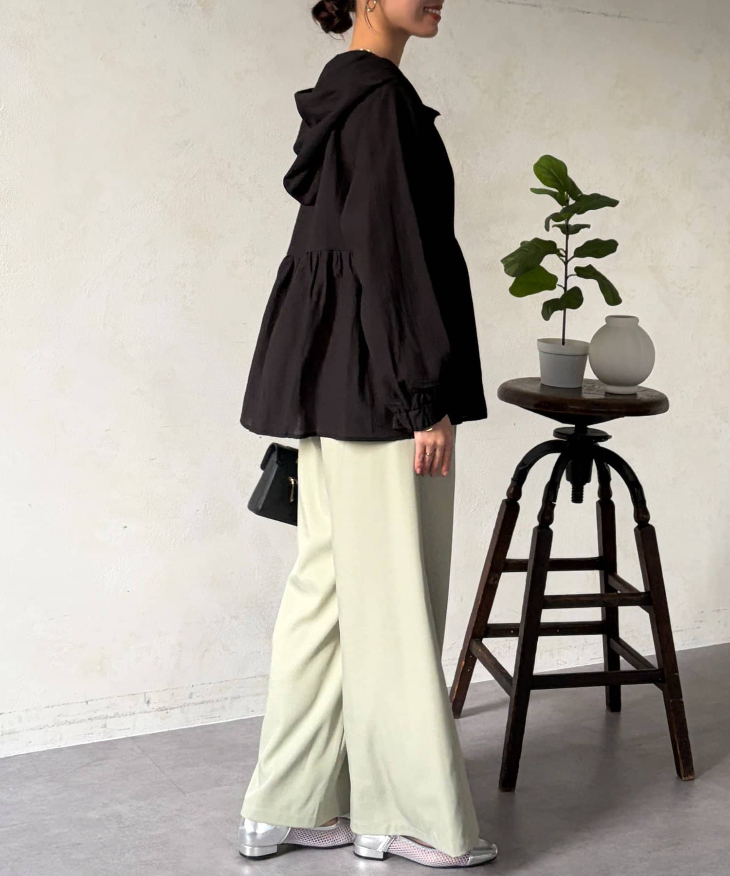 Chez toi(シェトワ) シアーペプラムブルゾン