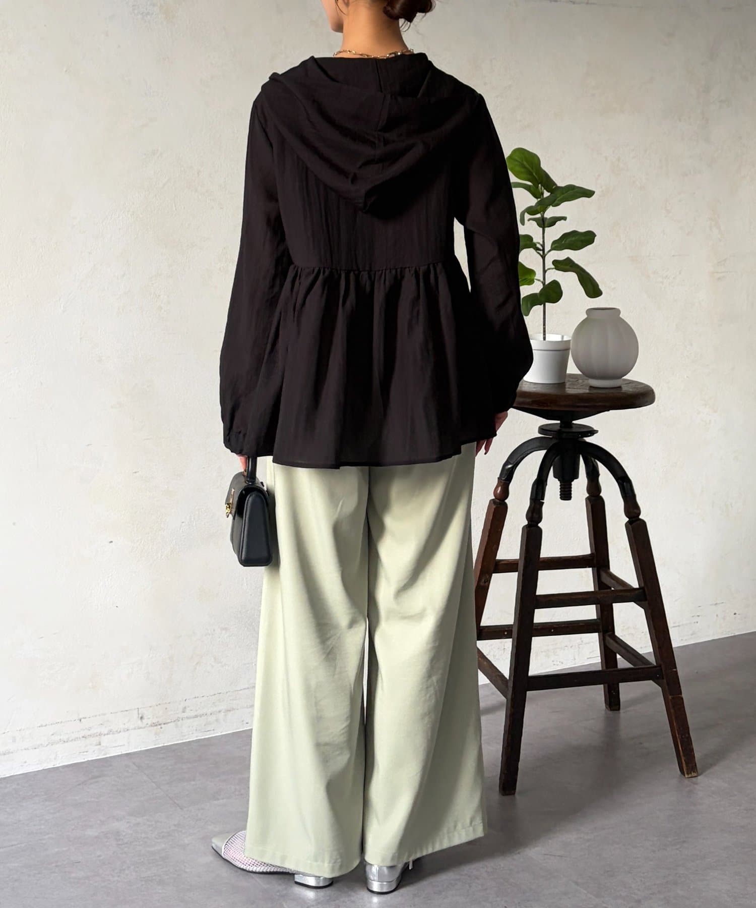 Chez toi(シェトワ) シアーペプラムブルゾン