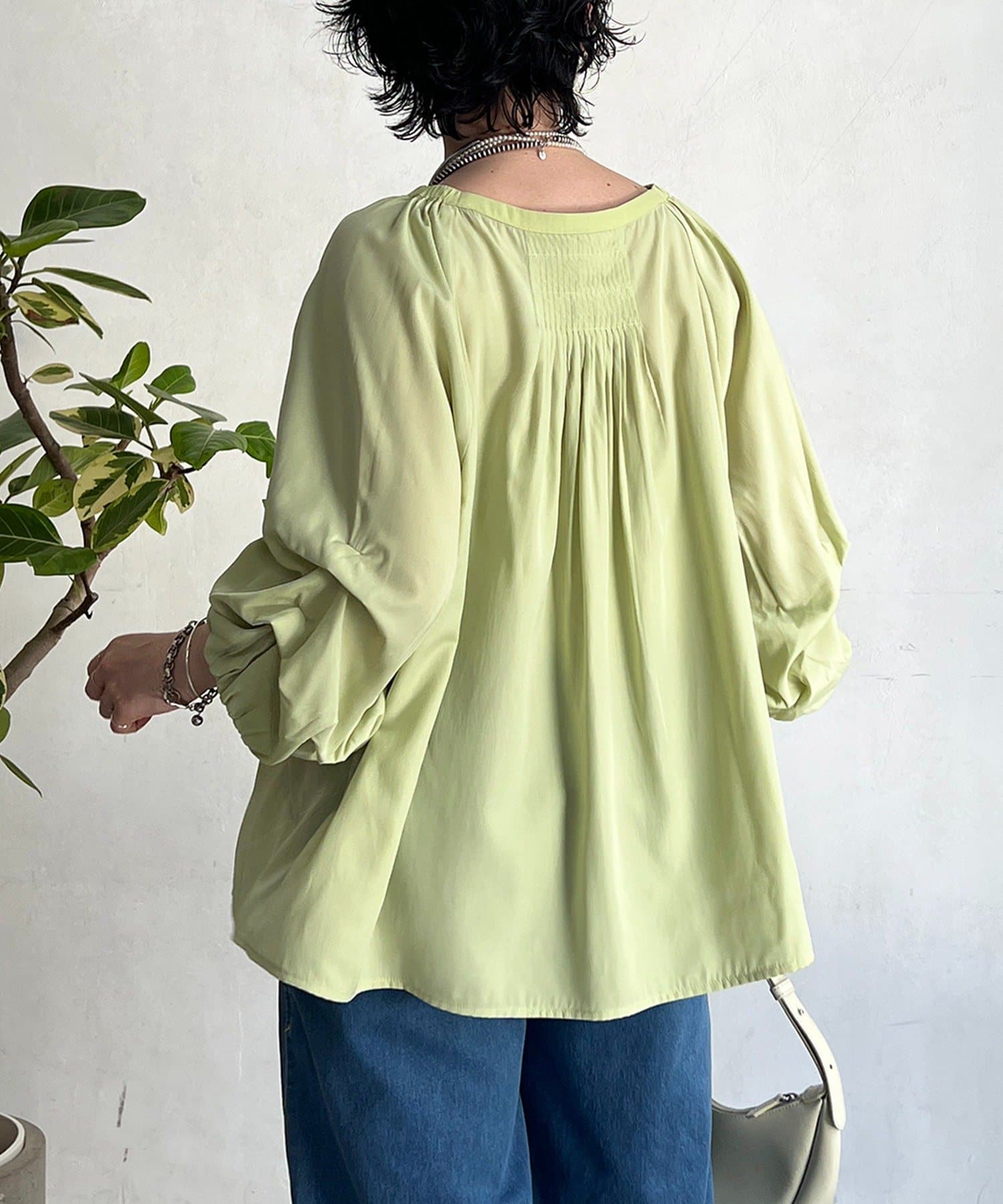 un dix cors(アンディコール) ボリュームスリーブブラウス