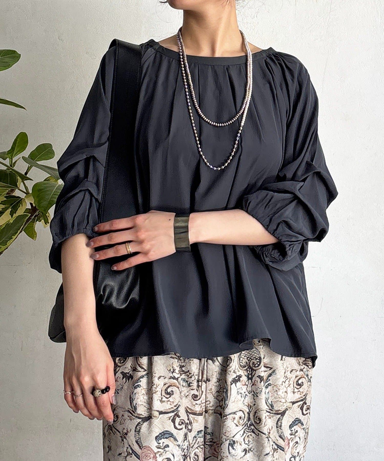 un dix cors(アンディコール) ボリュームスリーブブラウス