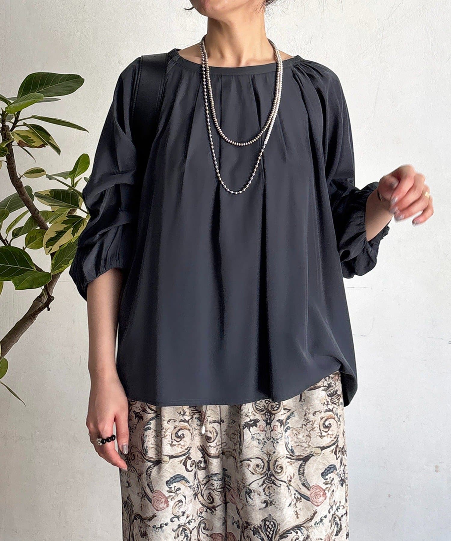 un dix cors(アンディコール) ボリュームスリーブブラウス