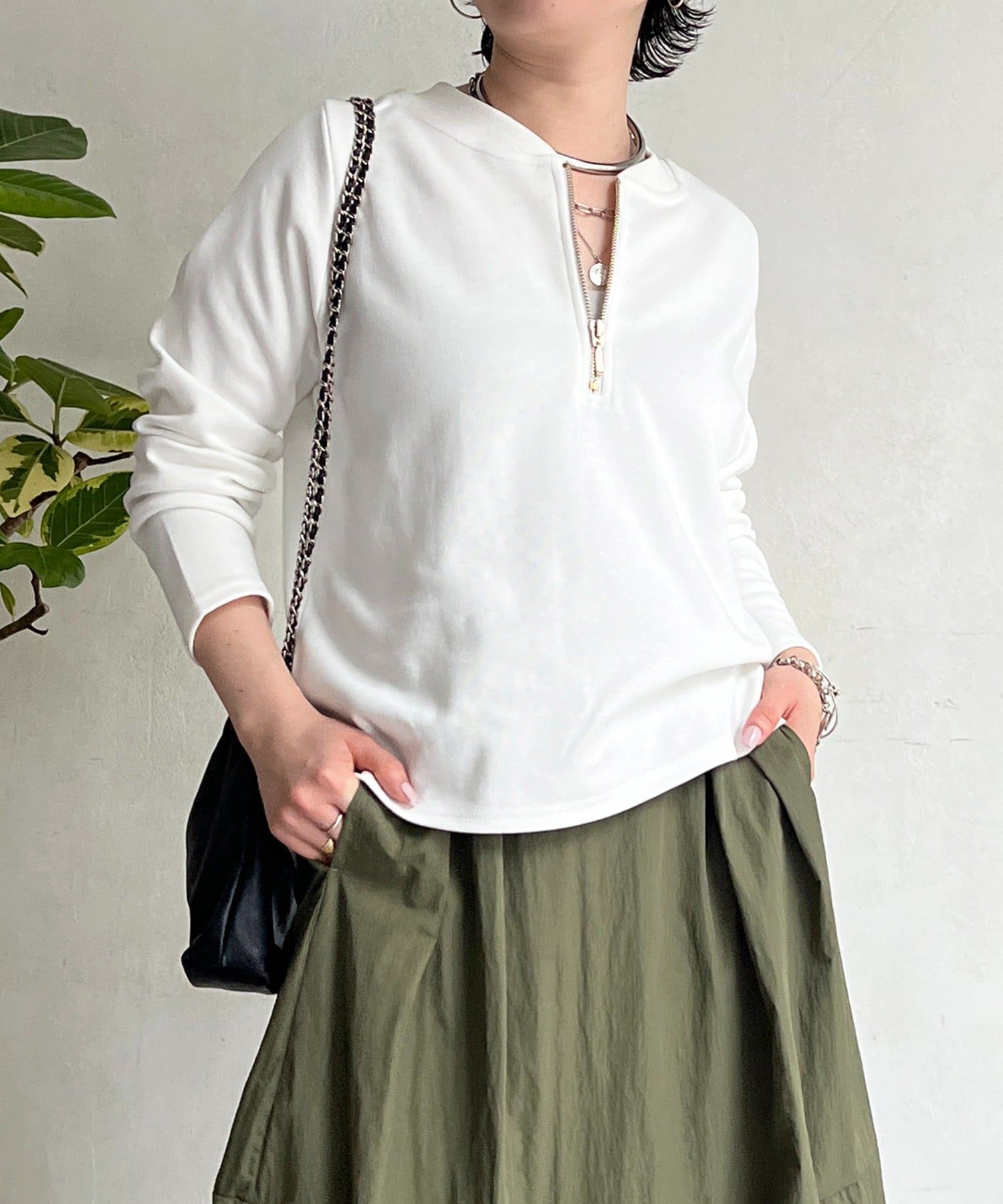 un dix cors(アンディコール) ジッププルオーバー