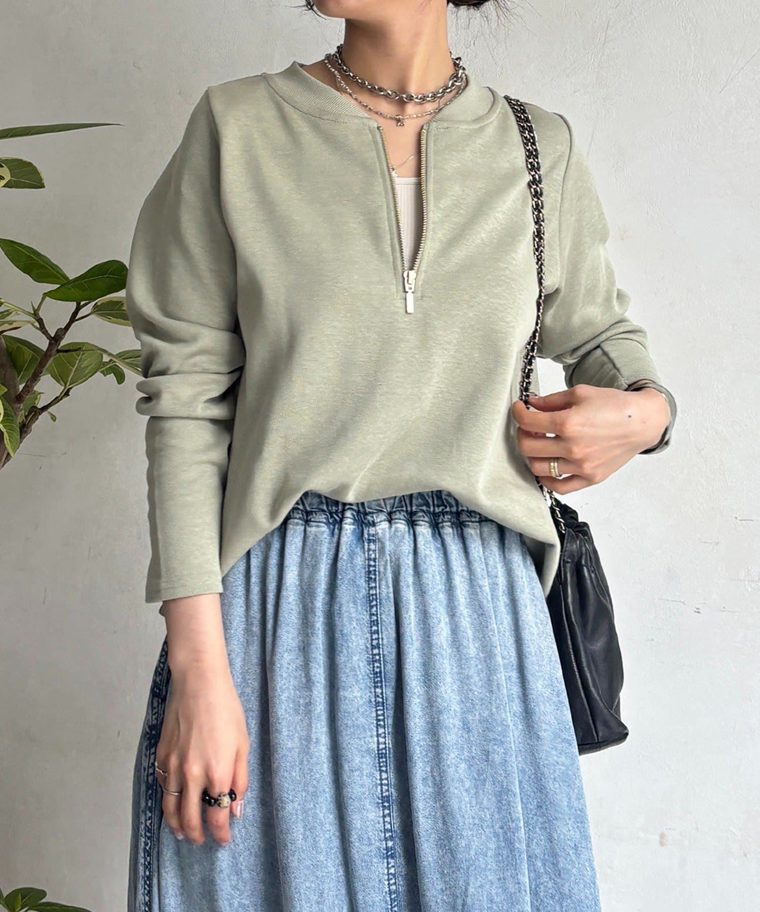 un dix cors(アンディコール) ジッププルオーバー