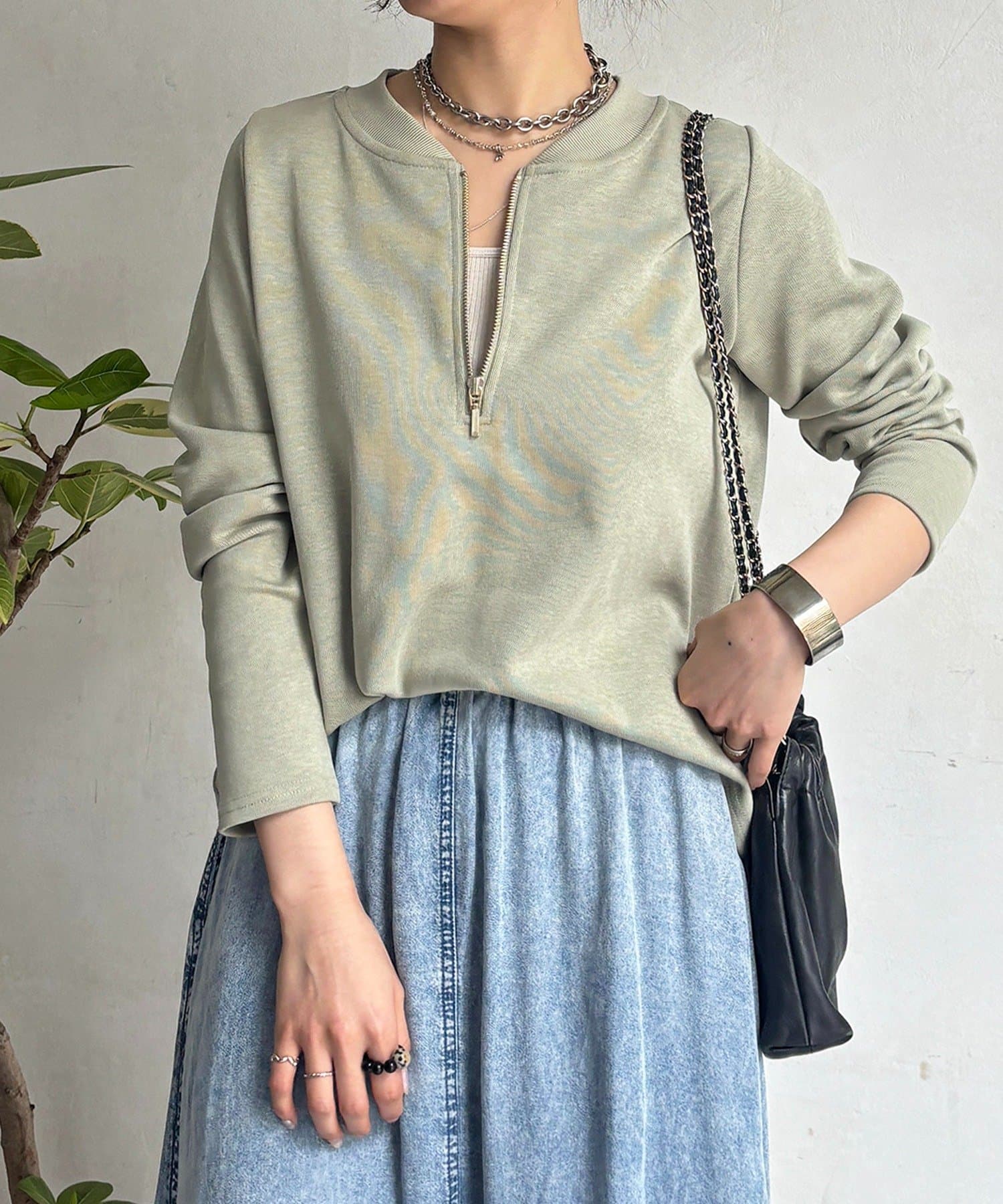 un dix cors(アンディコール) ジッププルオーバー