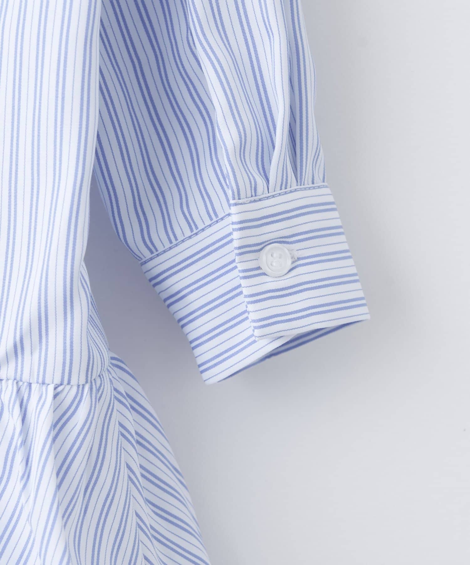 CIAOPANIC TYPY(チャオパニックティピー) 【KIDS】ストライプ裾バルーンシャツワンピース【WEB限定】