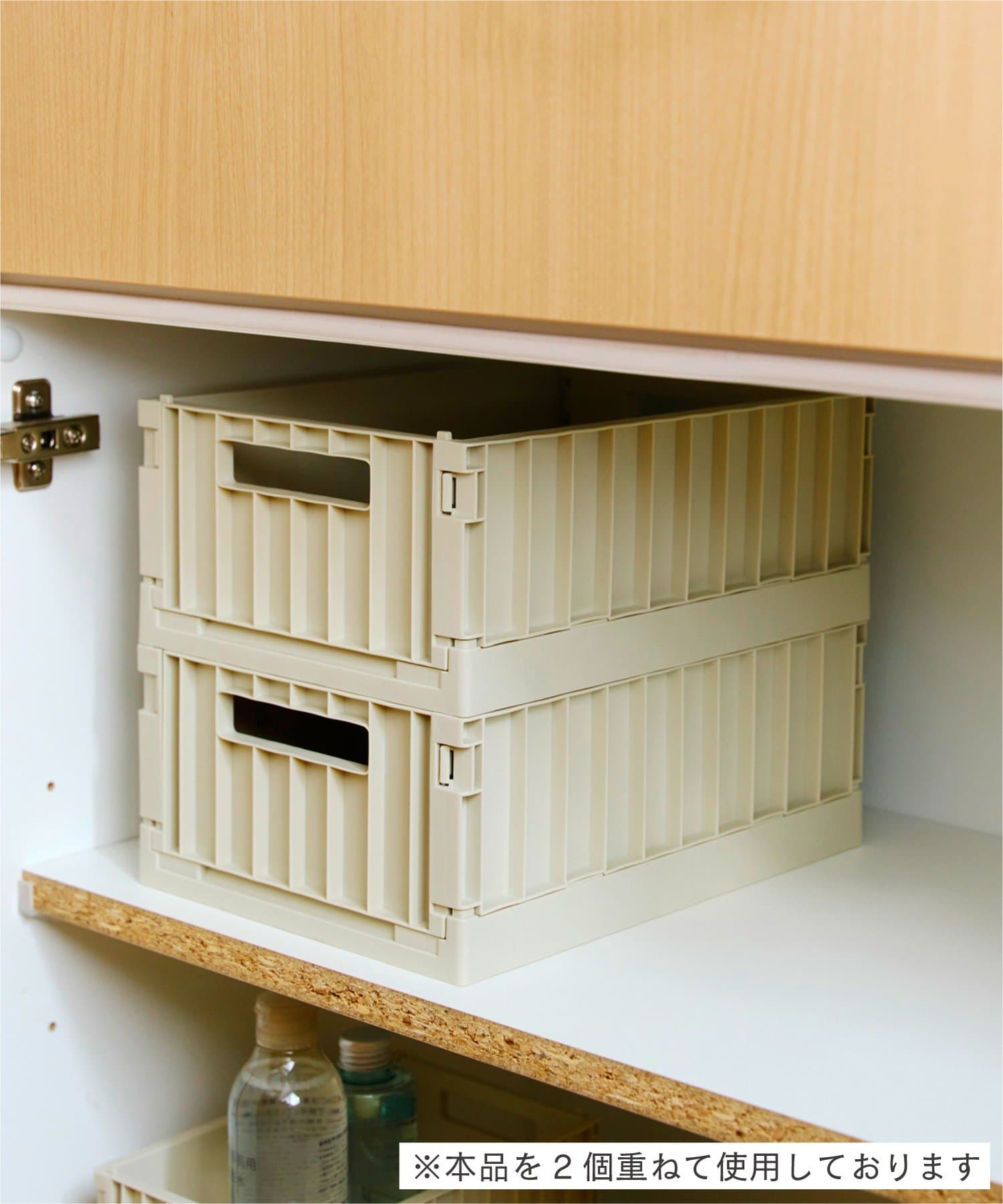 salut!(サリュ) 折りたたみコンテナボックス：L