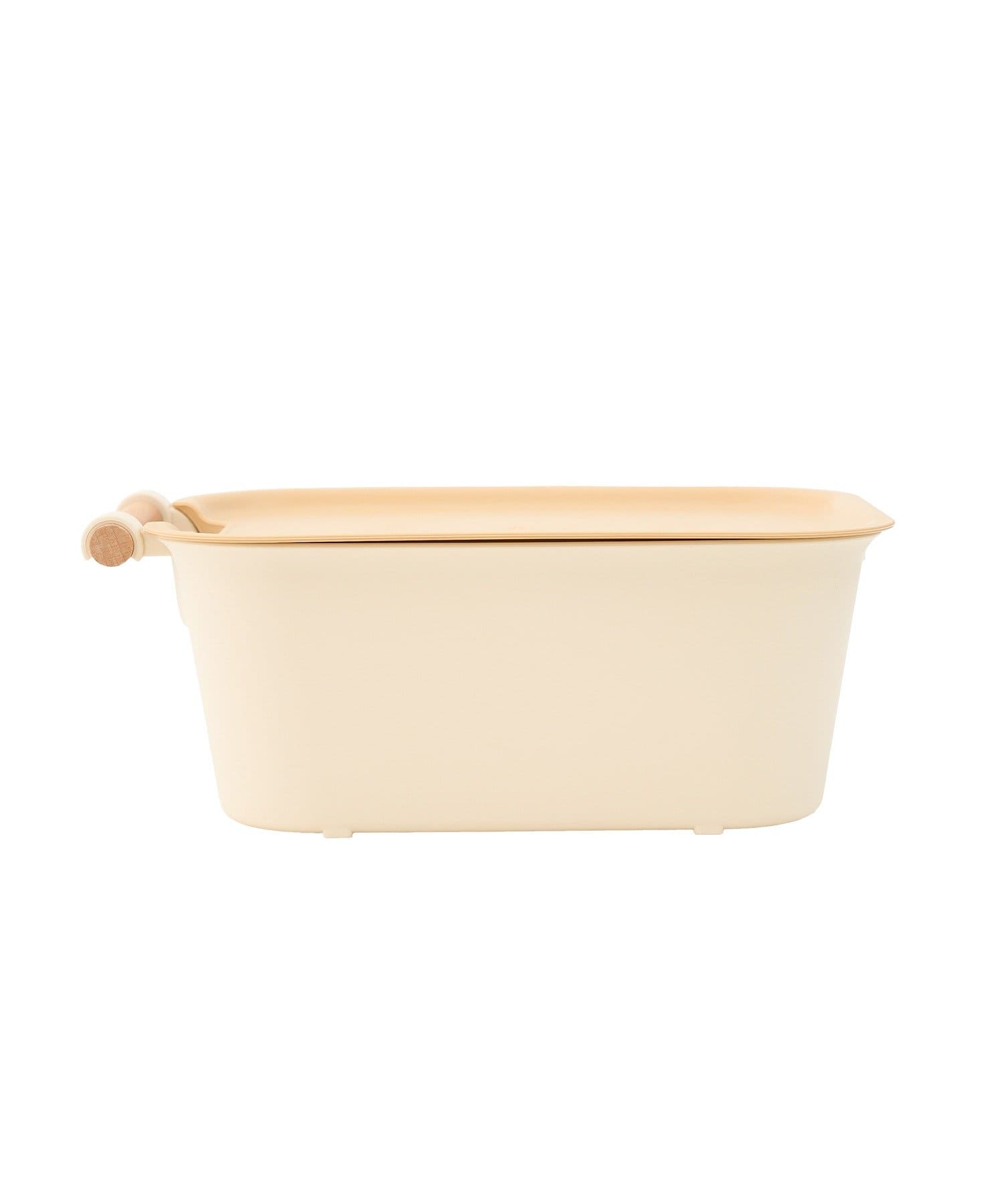 salut!(サリュ) 蓋付きウッドハンドルボックス：S