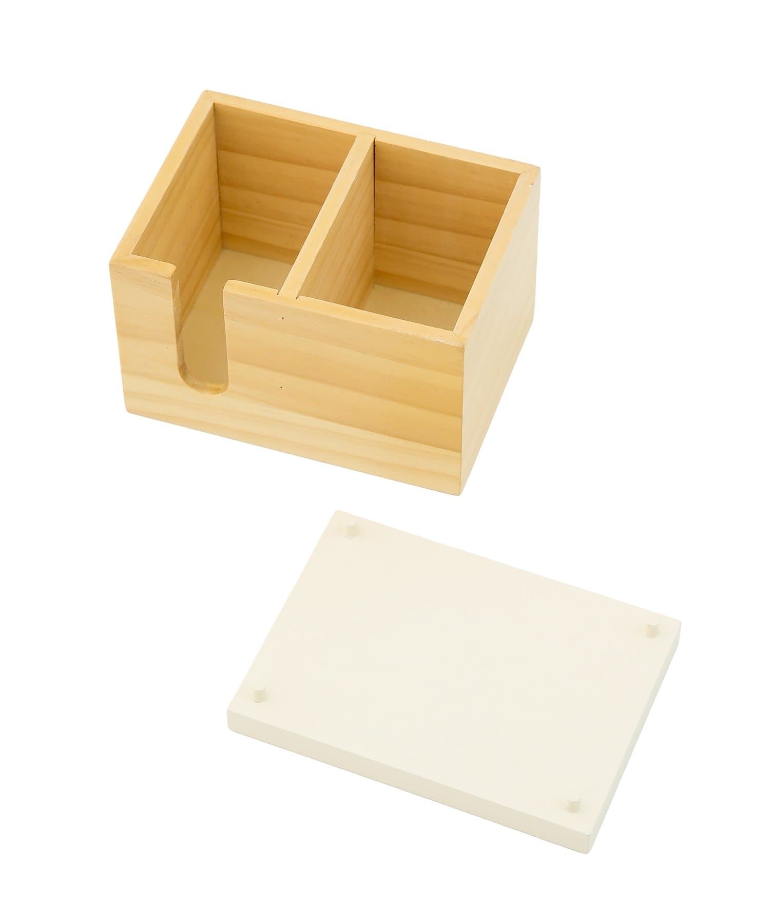 salut!(サリュ) 仕切り付きコットン＆綿棒収納ケース／Bloom Make Store