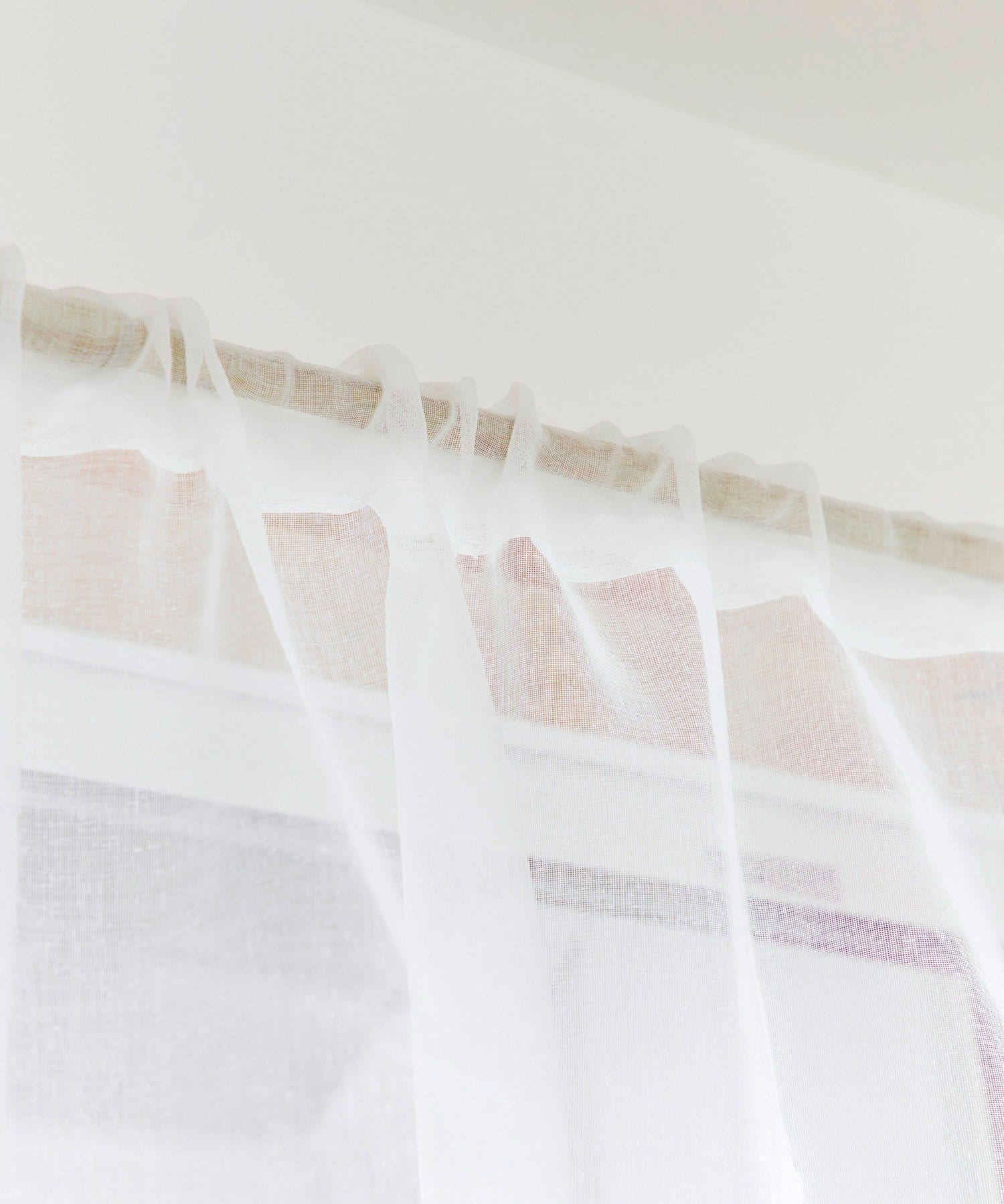 salut!(サリュ) 抗菌防臭ミモザ刺繍カーテン：180×110cm