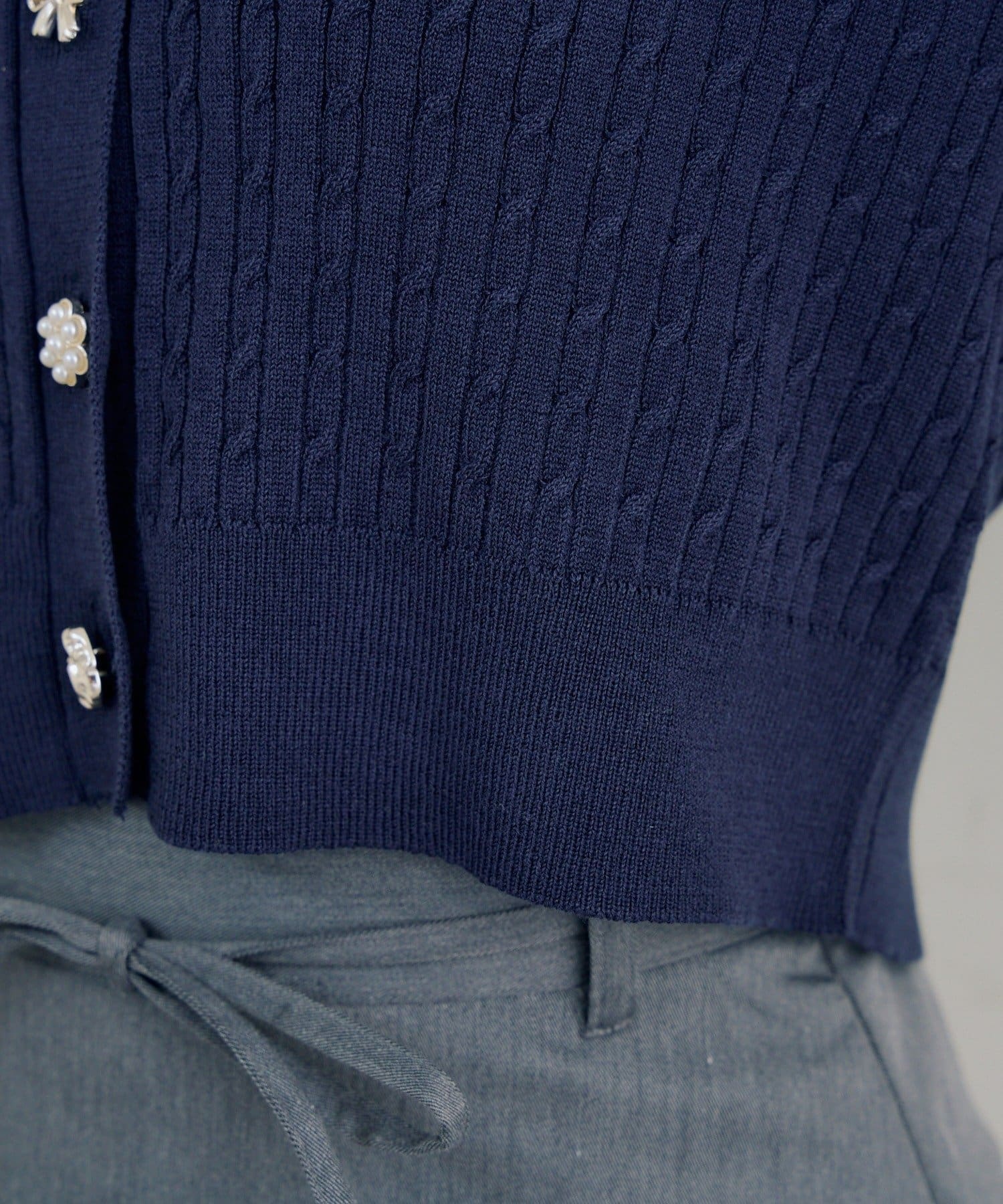 NICE CLAUP / OLIVE des OLIVE OUTLET(ナイスクラップ  / オリーブ デ オリーブ アウトレット) 【RMAF】色々釦ケーブルカーデ