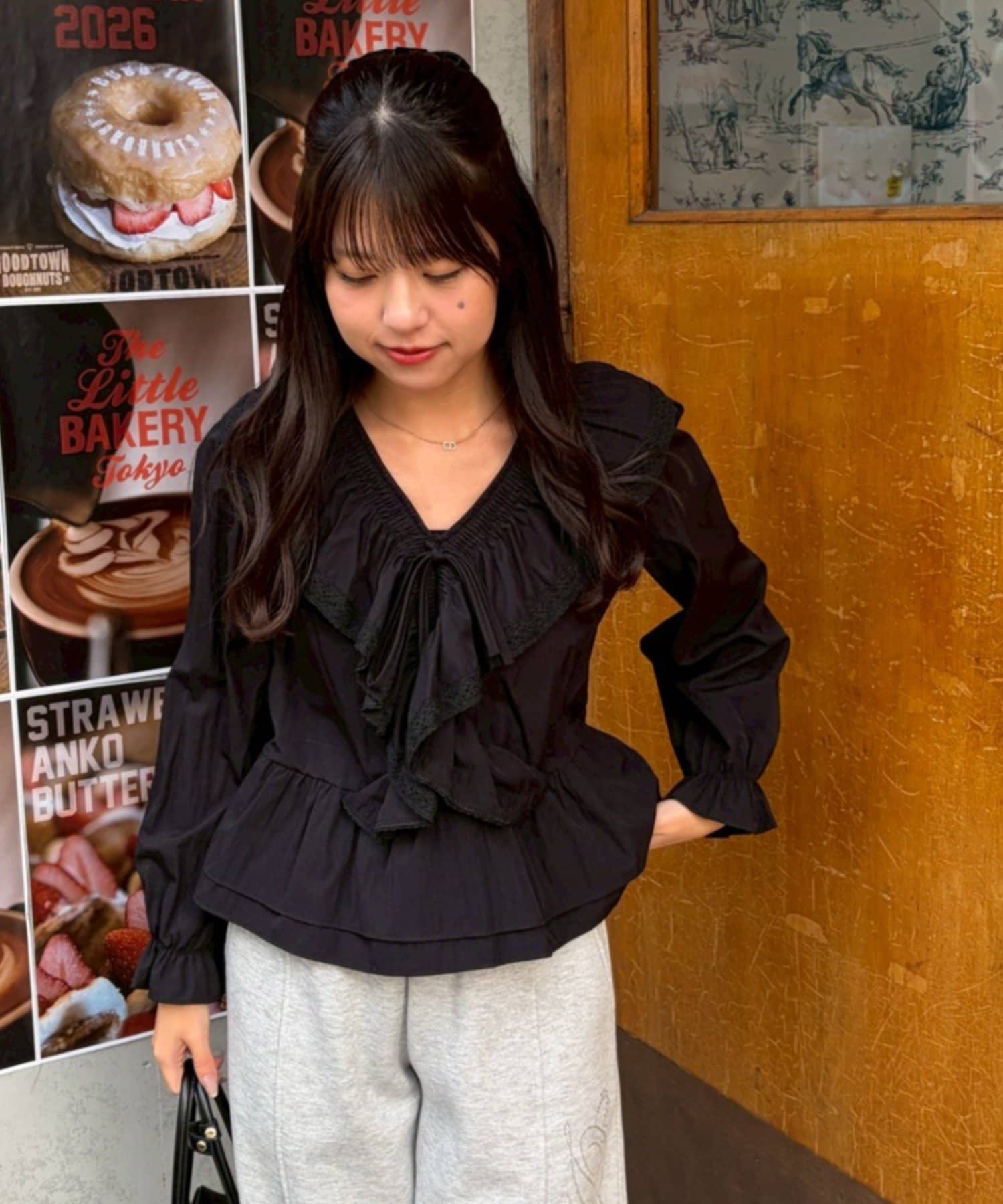 Remind me and forever(リマインドミーアンドフォーエバー) レースフリフリブラウス