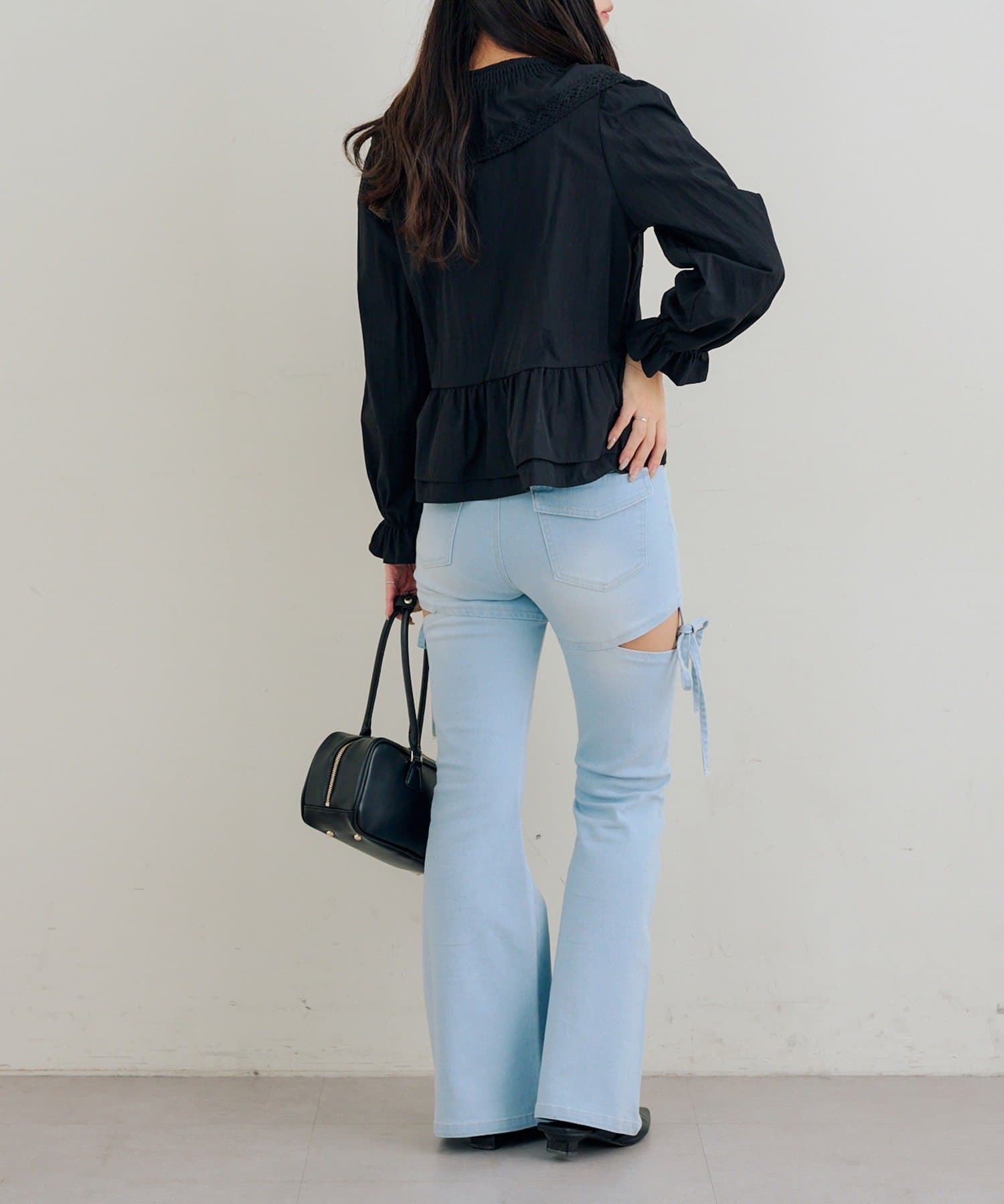 Remind me and forever(リマインドミーアンドフォーエバー) レースフリフリブラウス