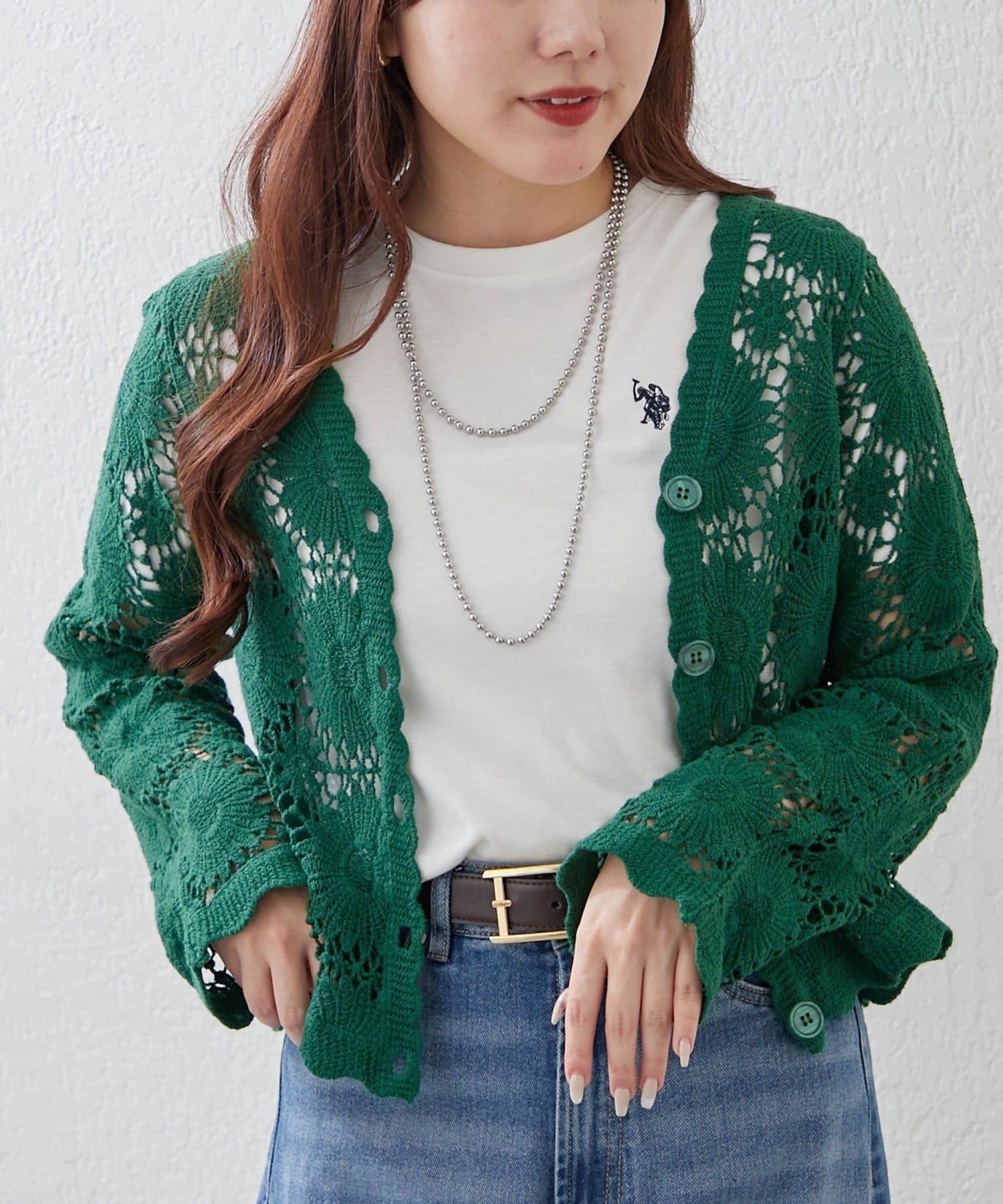 Remind me and forever(リマインドミーアンドフォーエバー) 【2026SS】かぎ針透かし編みカーディガン