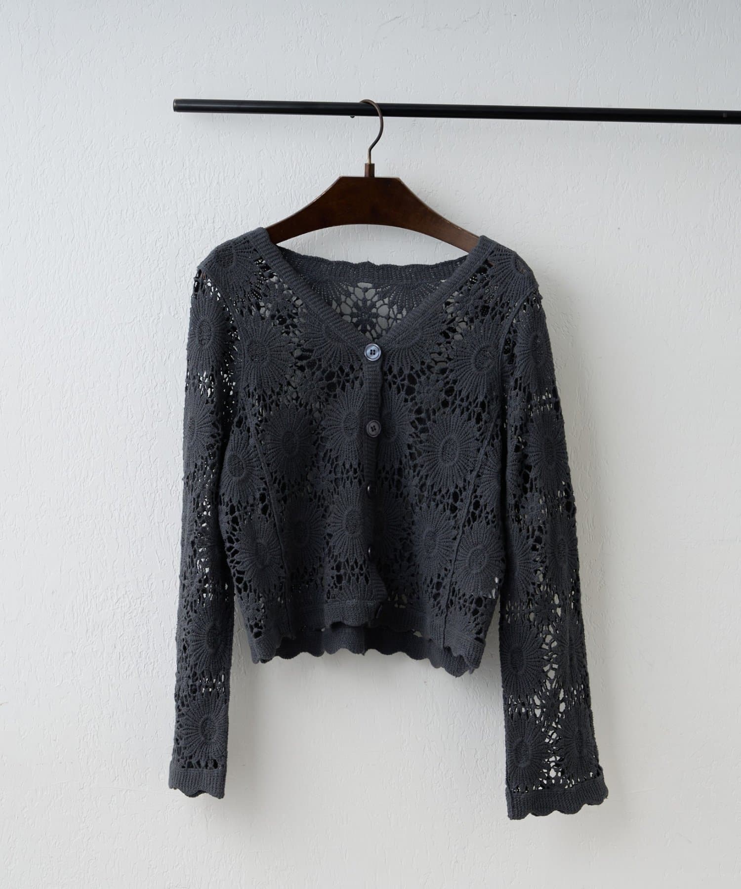 Remind me and forever(リマインドミーアンドフォーエバー) 【2026SS】かぎ針透かし編みカーディガン