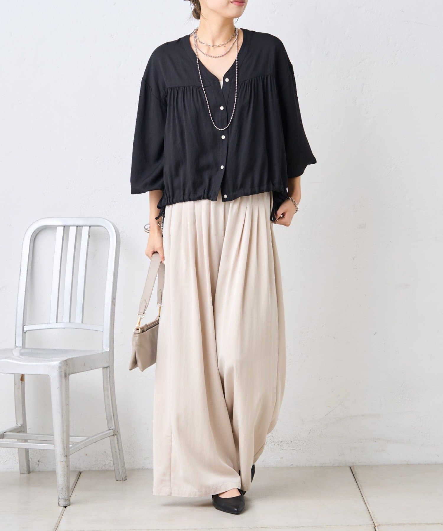 Jena　espace merveilleux(ジェナ　エスパスメルヴェイユ) マルチタックワイドパンツ