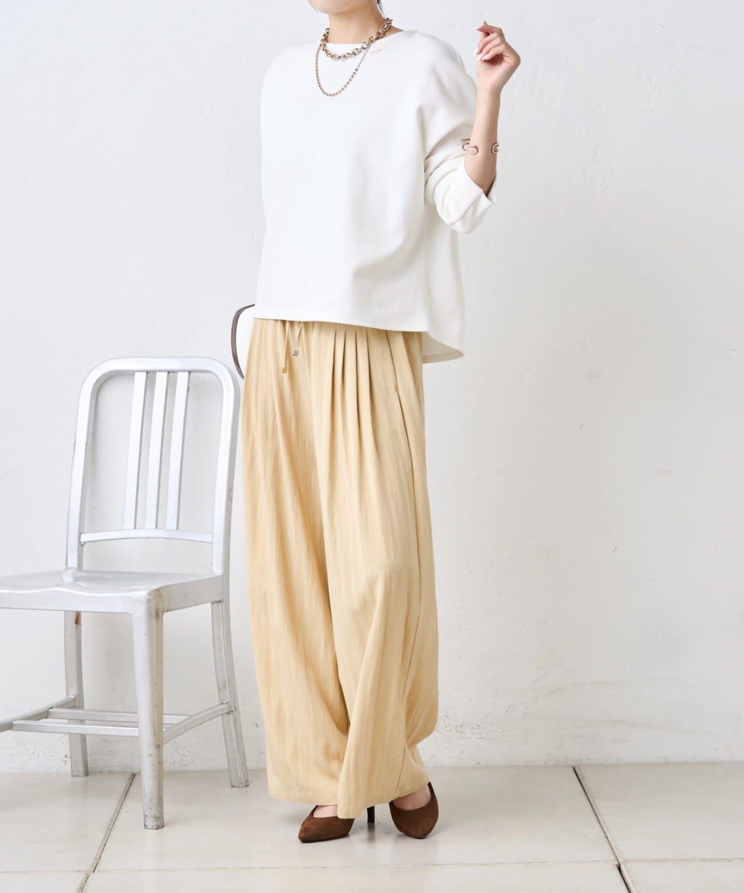 Jena　espace merveilleux(ジェナ　エスパスメルヴェイユ) マルチタックワイドパンツ