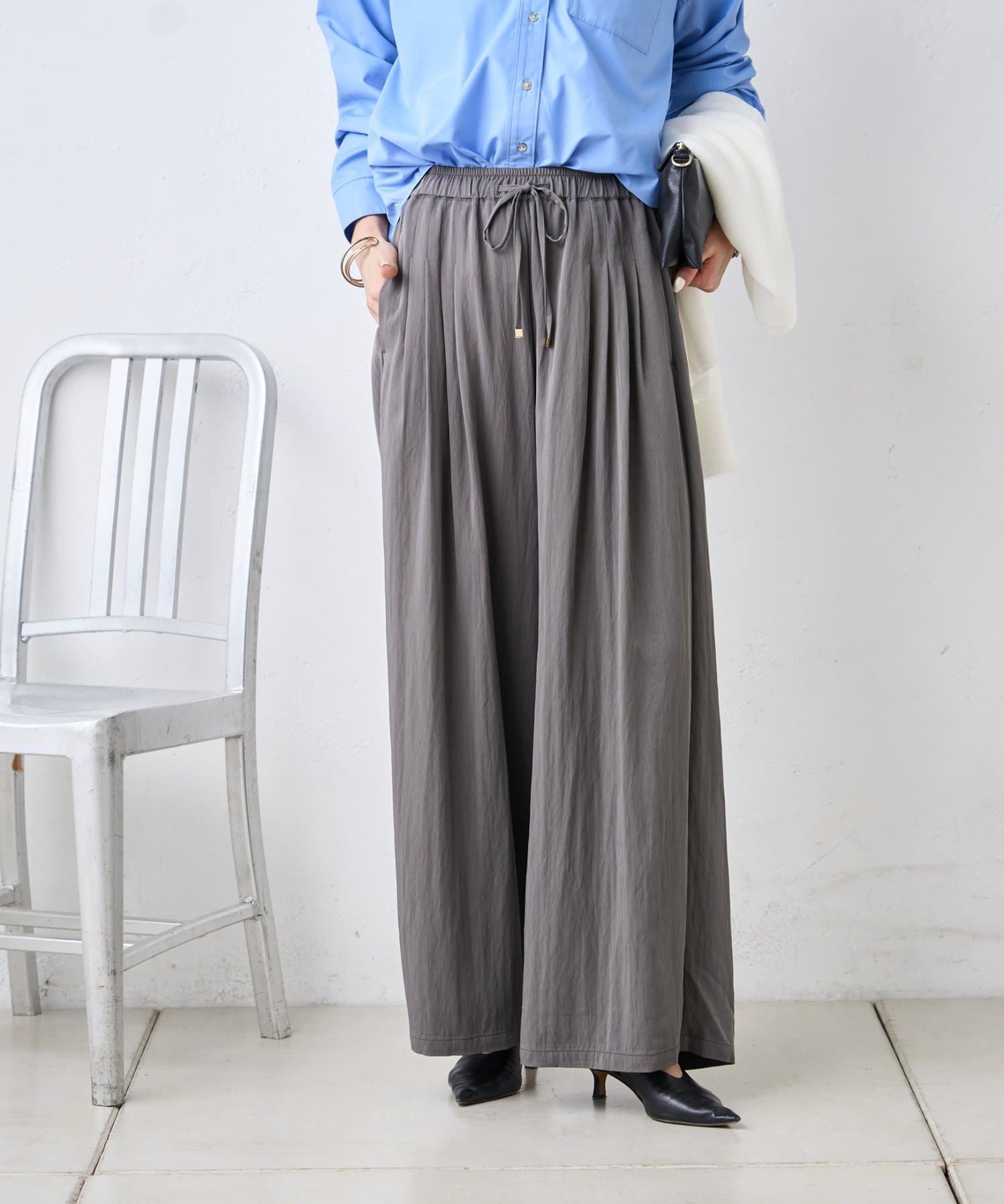 Jena　espace merveilleux(ジェナ　エスパスメルヴェイユ) マルチタックワイドパンツ