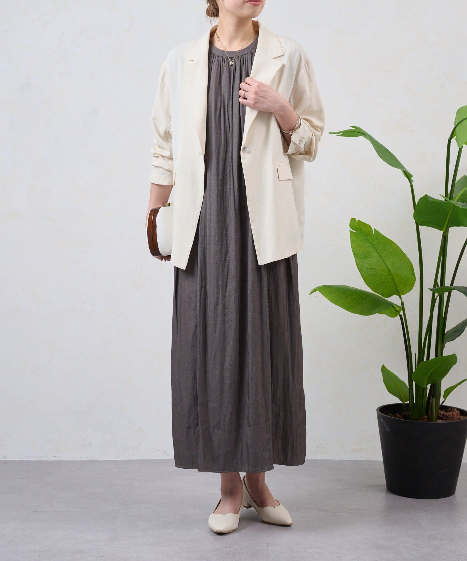 Jena　espace merveilleux(ジェナ　エスパスメルヴェイユ) シェルボタンジャケット