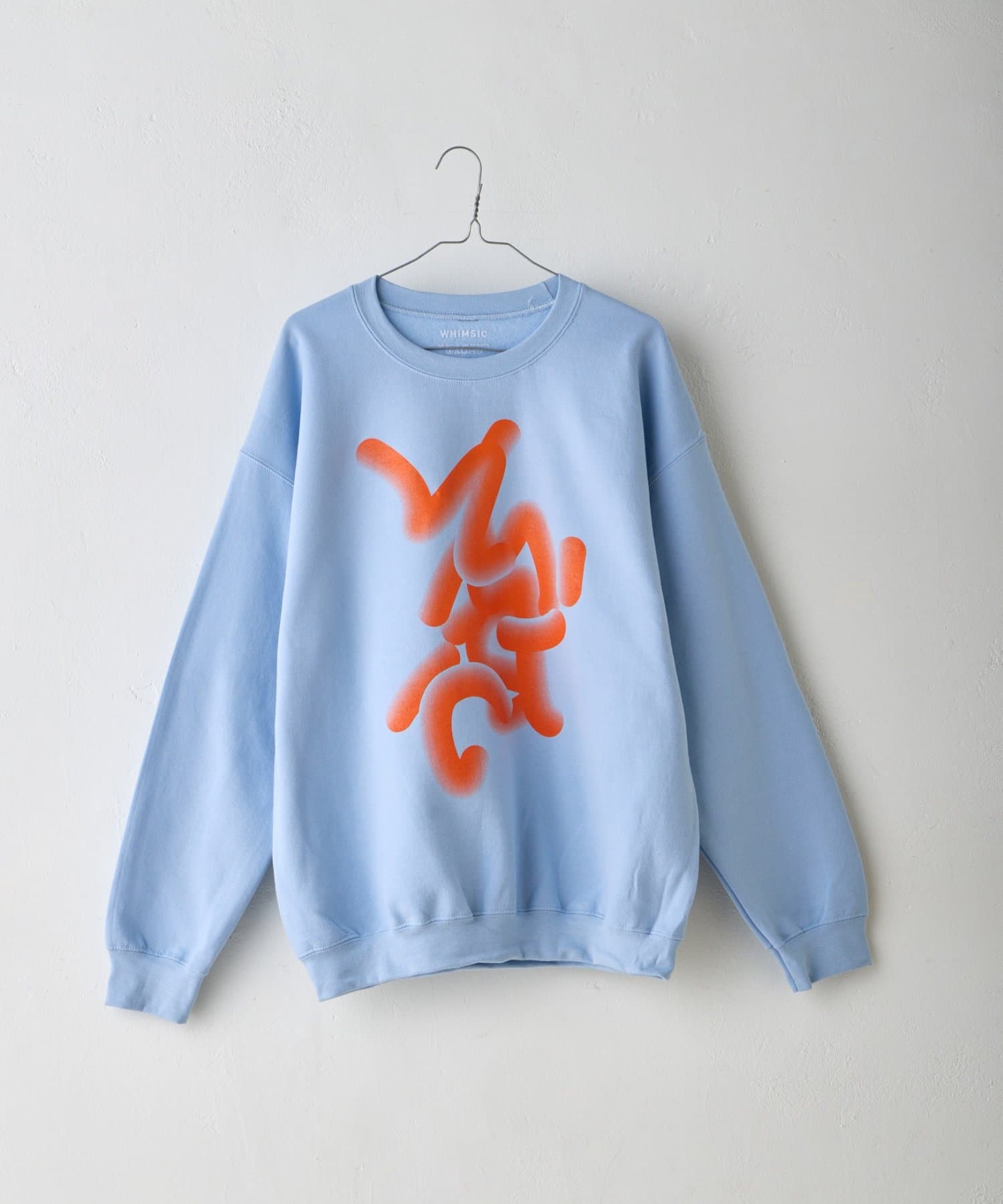 Kastane(カスタネ) 【WHIMSIC】フローイング ロゴ シルクスクリーン スウェットプルオーバー