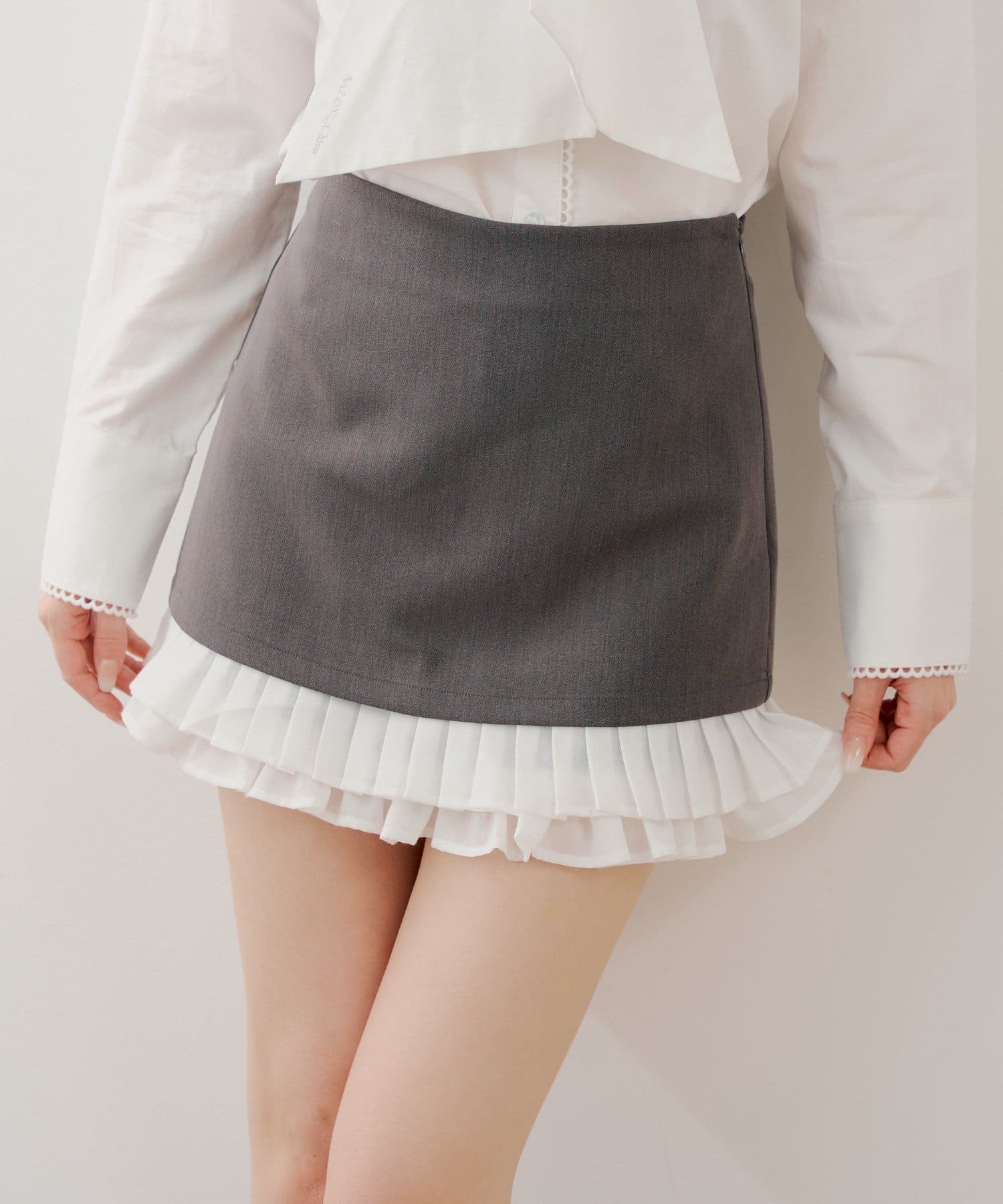 Chico(チコ) 【セットアップ対応】フリルレイヤードミニスカート