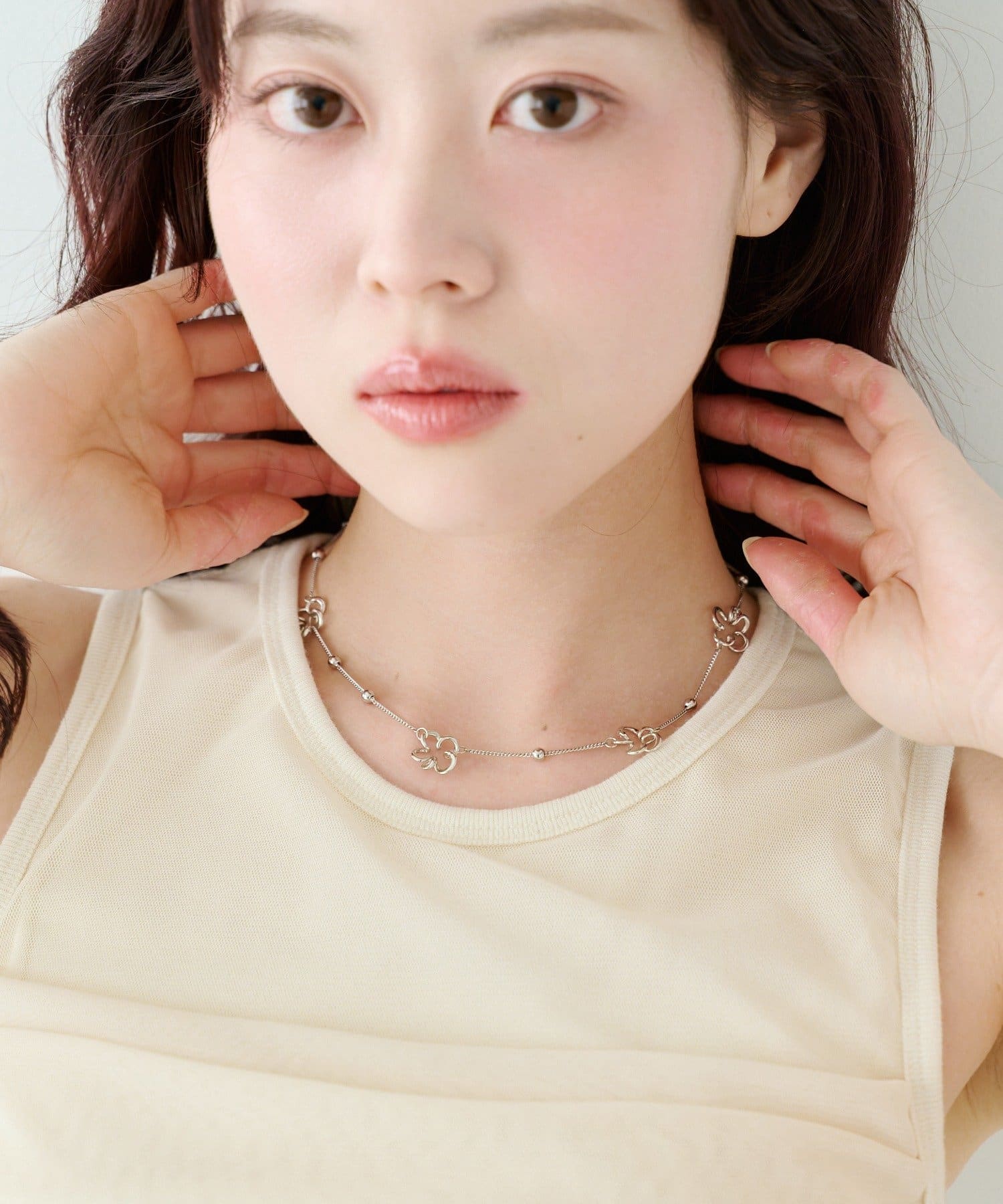 Kastane(カスタネ) 【fiw./3.12(木)12:00発売/WEB先行】ブルームネックレス