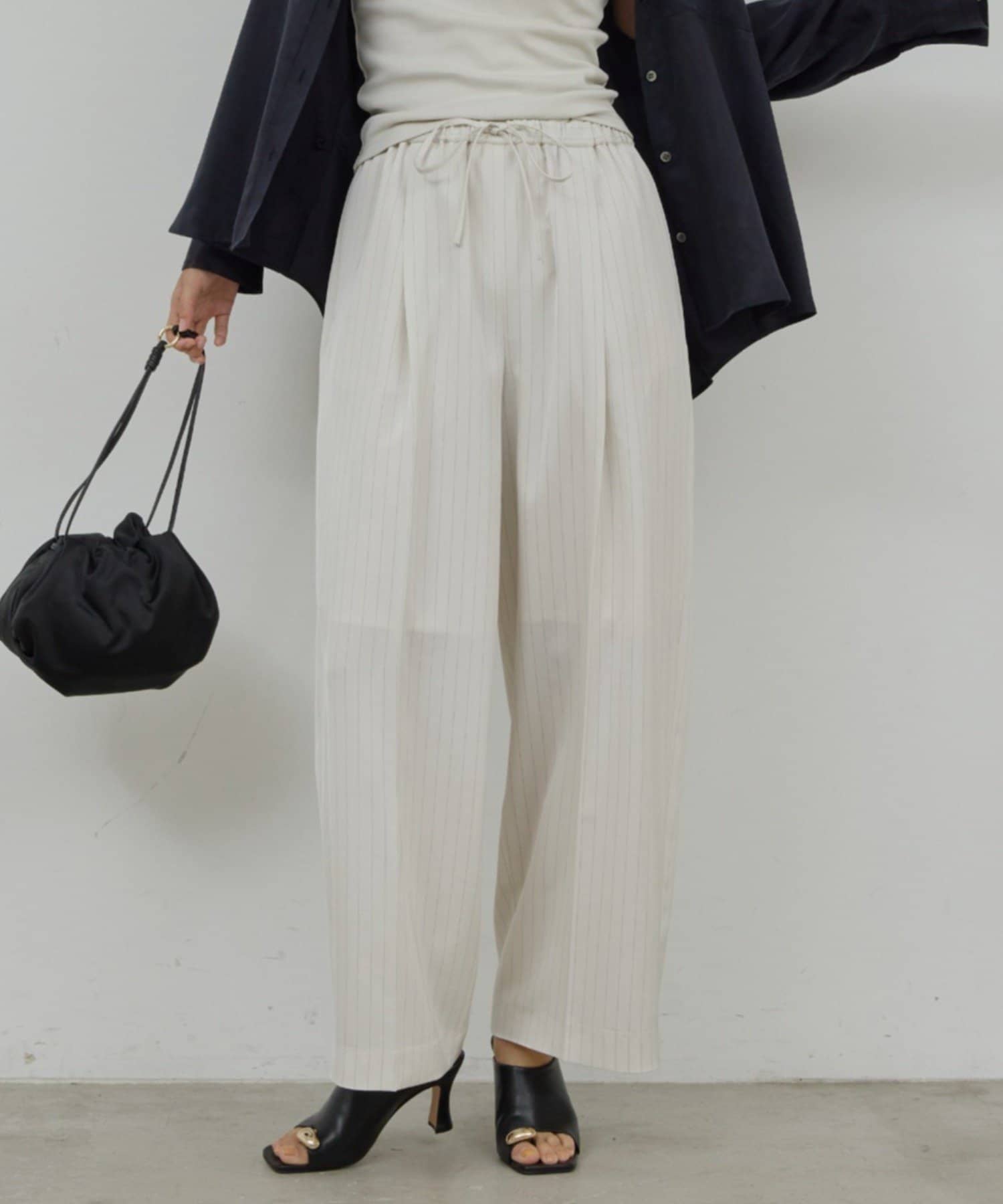 GALLARDAGALANTE(ガリャルダガランテ) 【近日予約開始】ストライプイージーパンツ