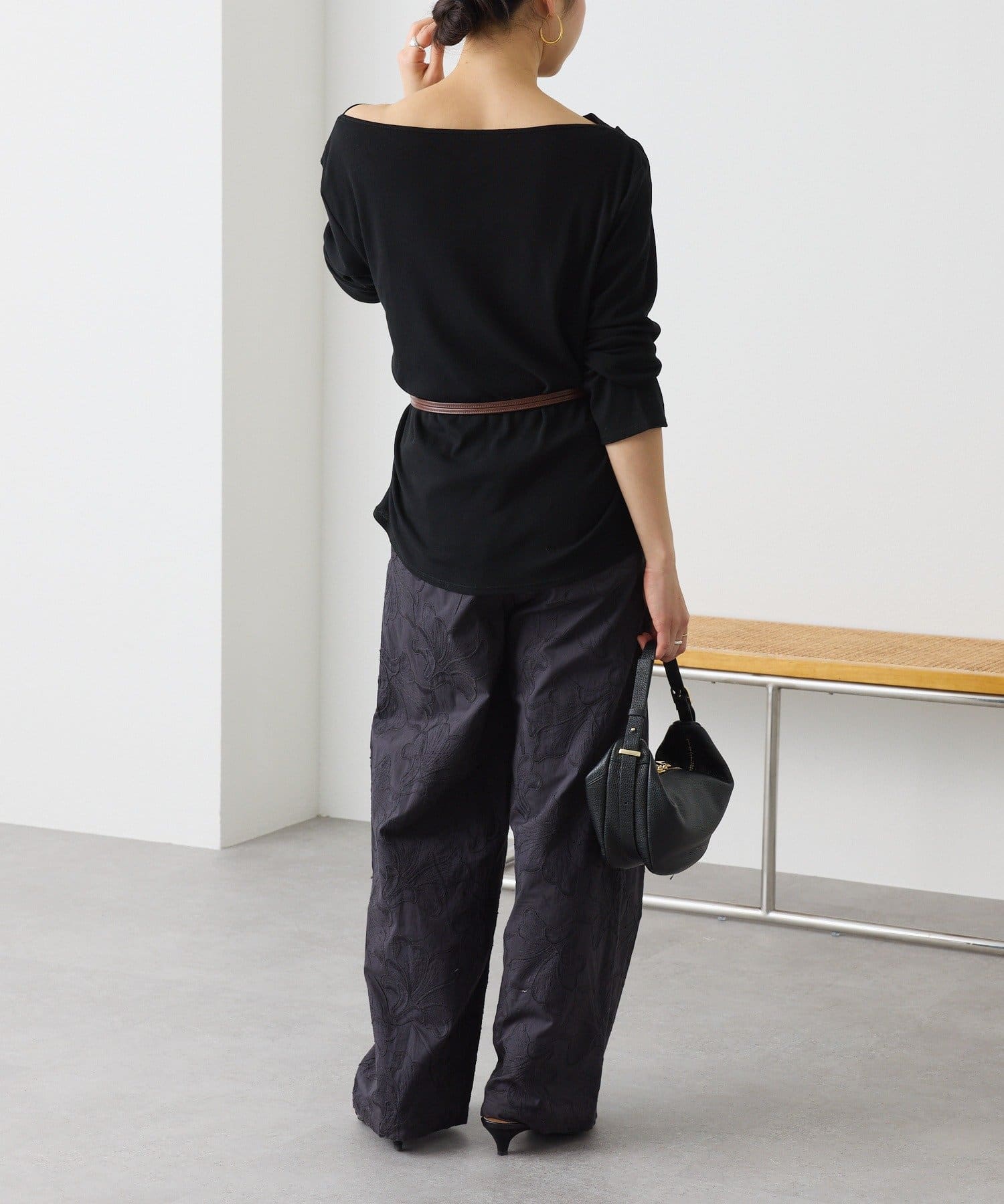 RIVE DROITE(リヴドロワ) 予約【ワンショルやオフショルにも】ネックコンシャスカットソー