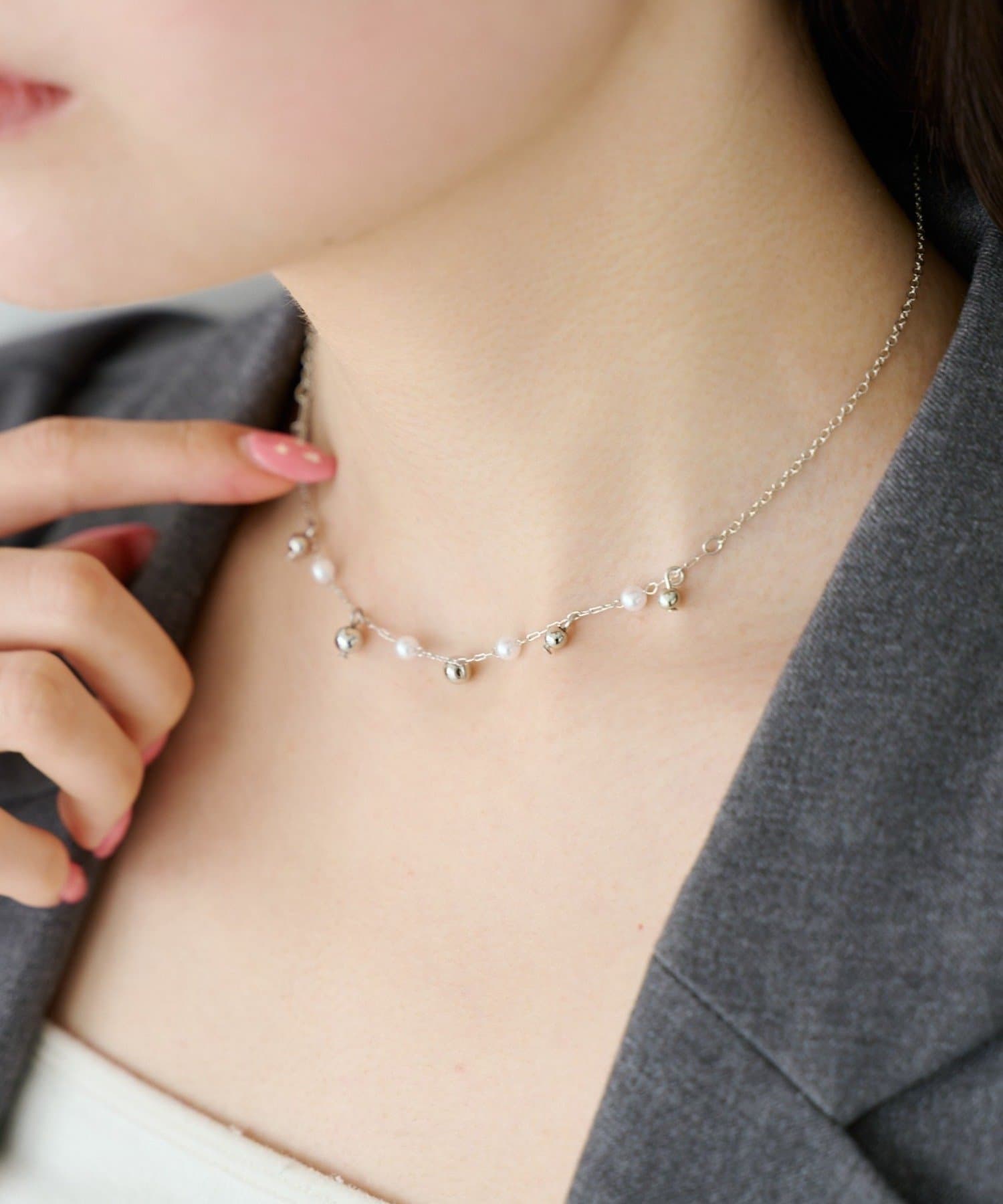 Kastane(カスタネ) 【fiw./3.12(木)12:00発売/WEB先行】パールmixネックレス