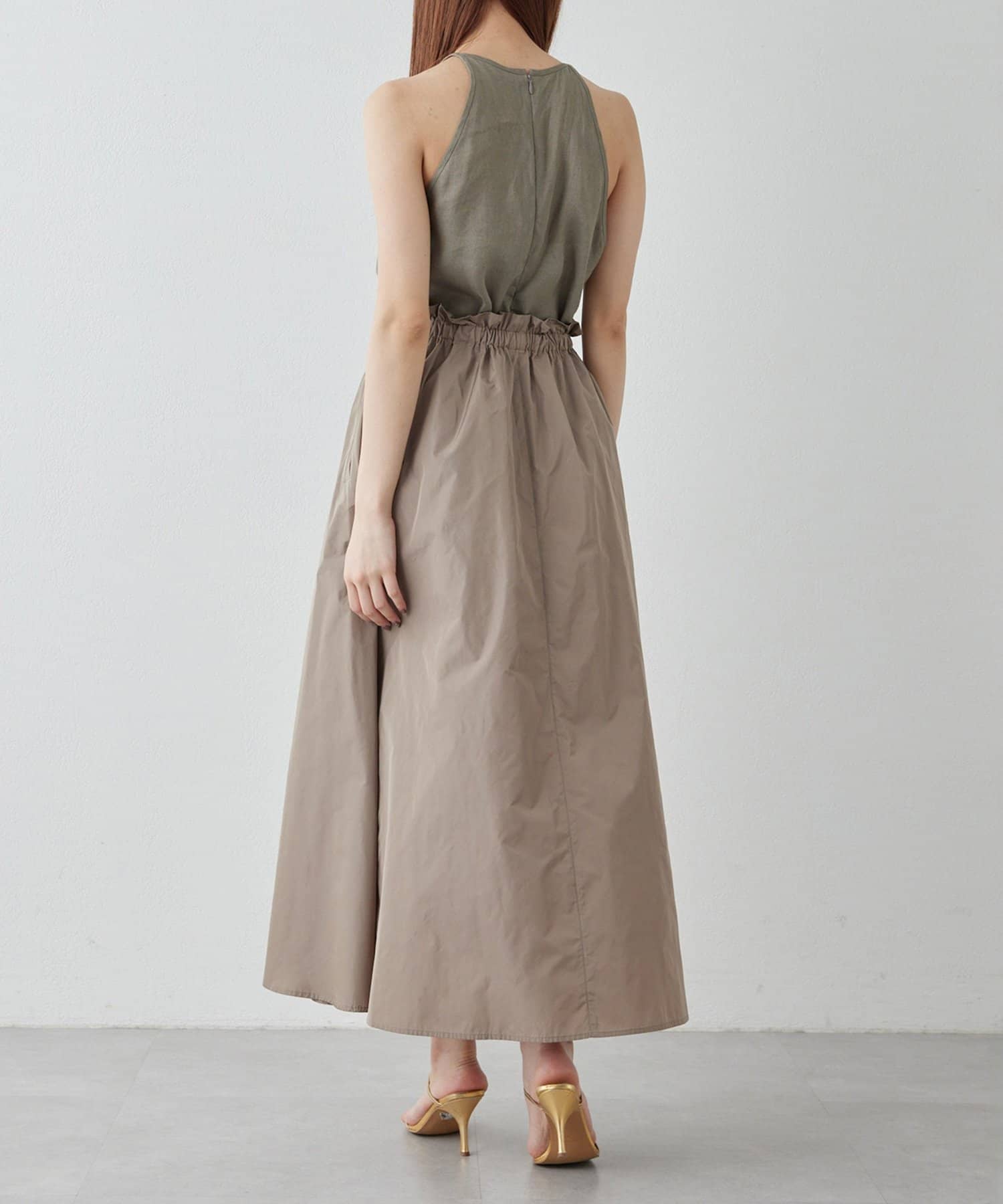 Whim Gazette(ウィム ガゼット) 【Drawing Numbers】タフタギャザースカート