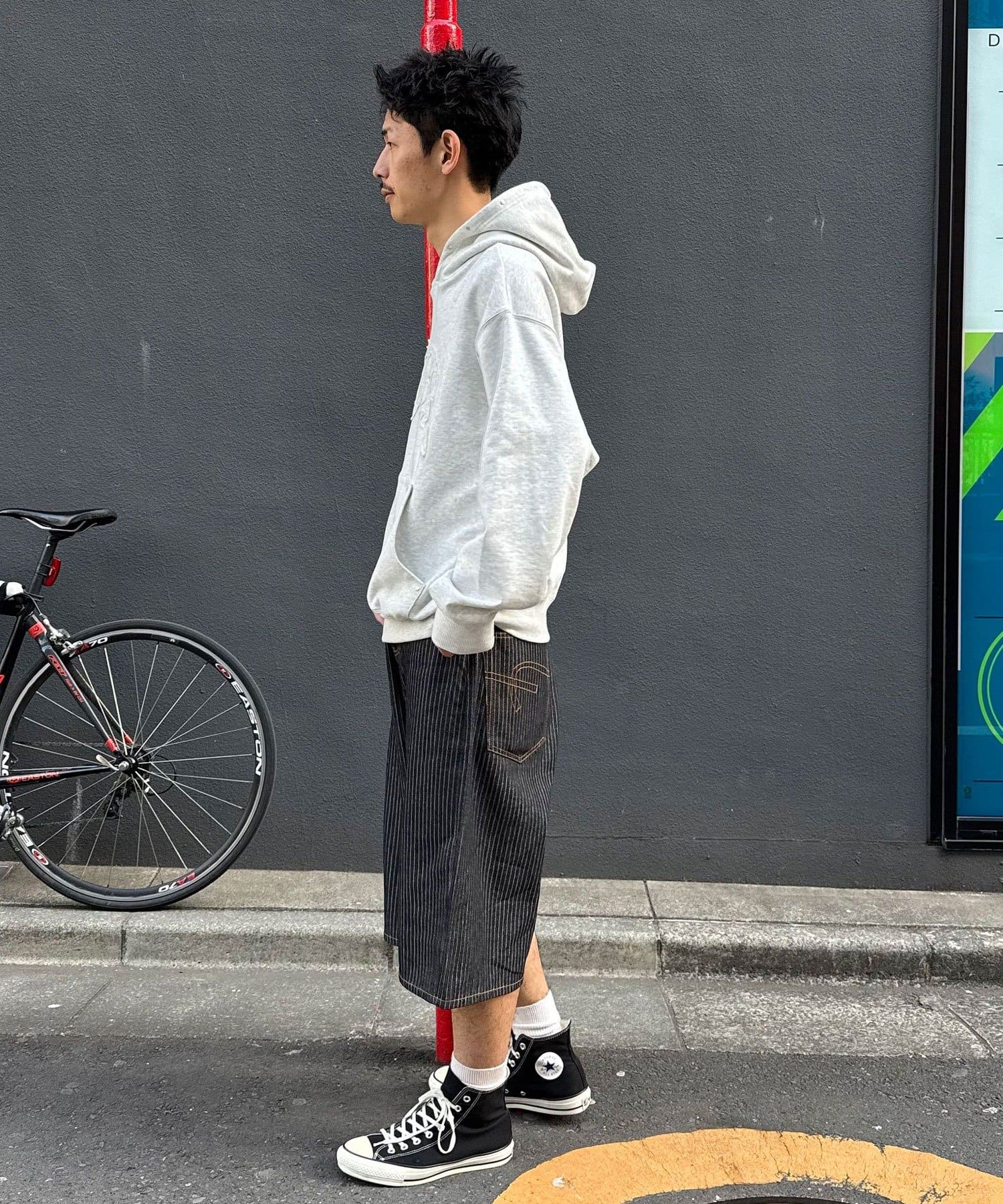 CIAOPANIC(チャオパニック) 【cian denim/シアンデニム】バギーワイドデニムショーツ/ハーフパンツ