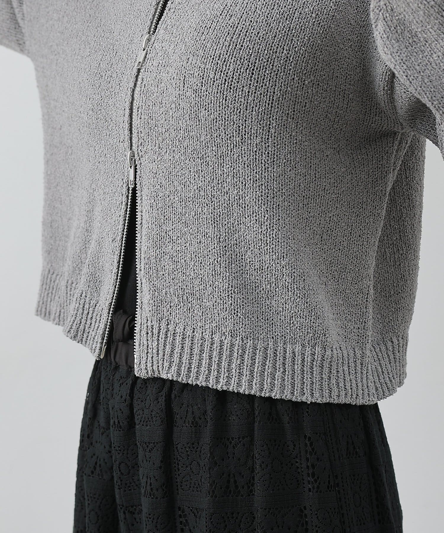 COLONY 2139(コロニー トゥーワンスリーナイン) 【PIKO企画】ミニブークレWジップカーディガン