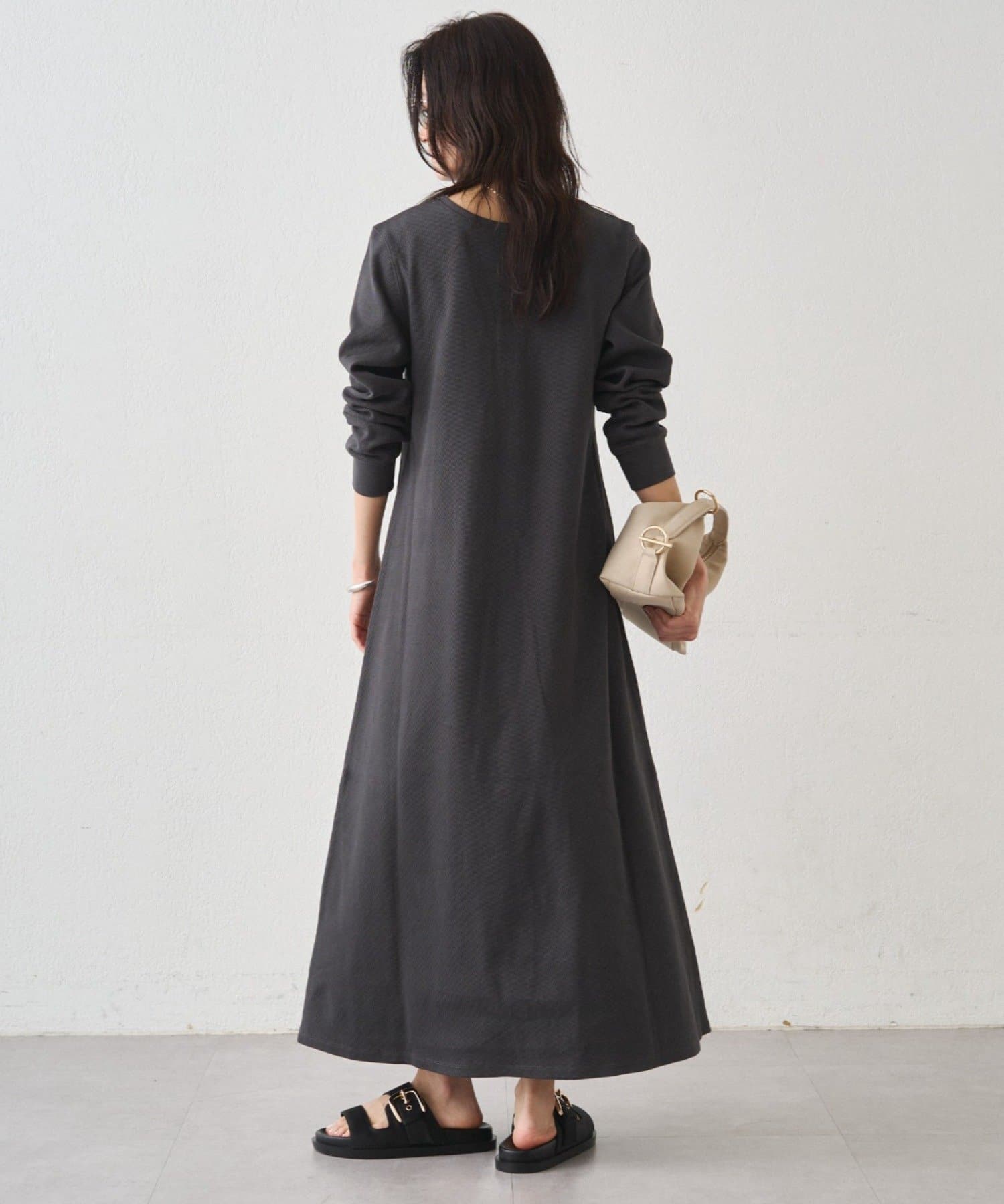 LOUNGEDRESS(ラウンジドレス) カットヘンリーワンピース