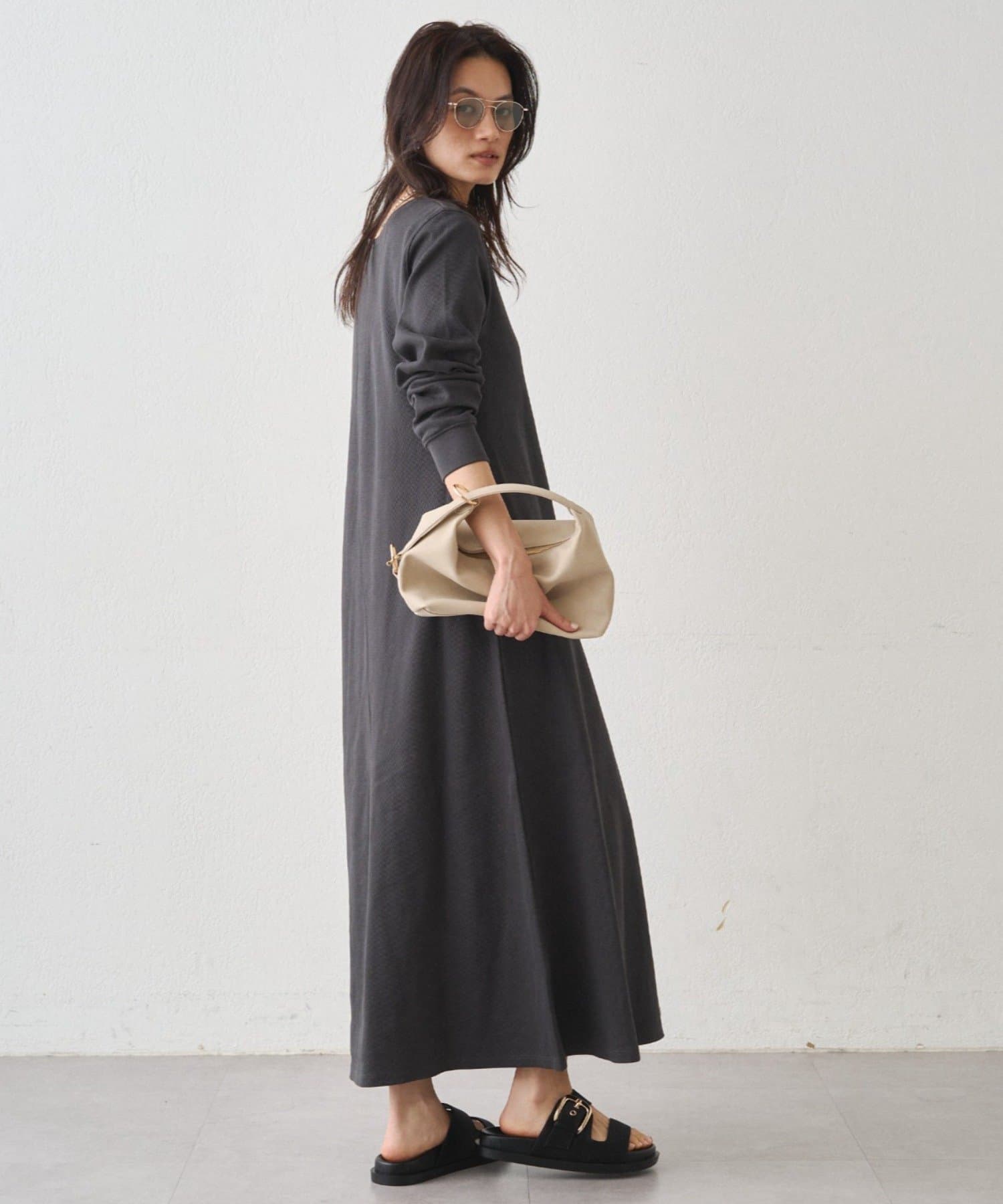 LOUNGEDRESS(ラウンジドレス) カットヘンリーワンピース