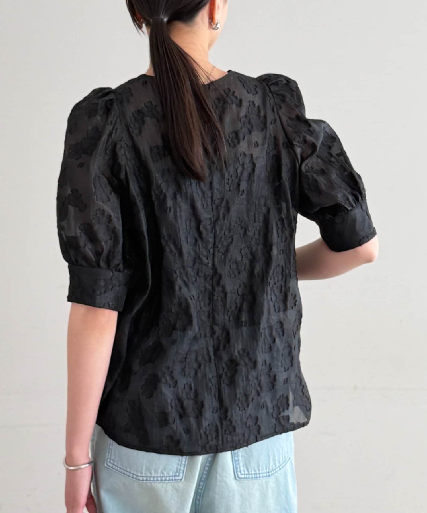 LOUNGEDRESS(ラウンジドレス) シアージャガードパフブラウス