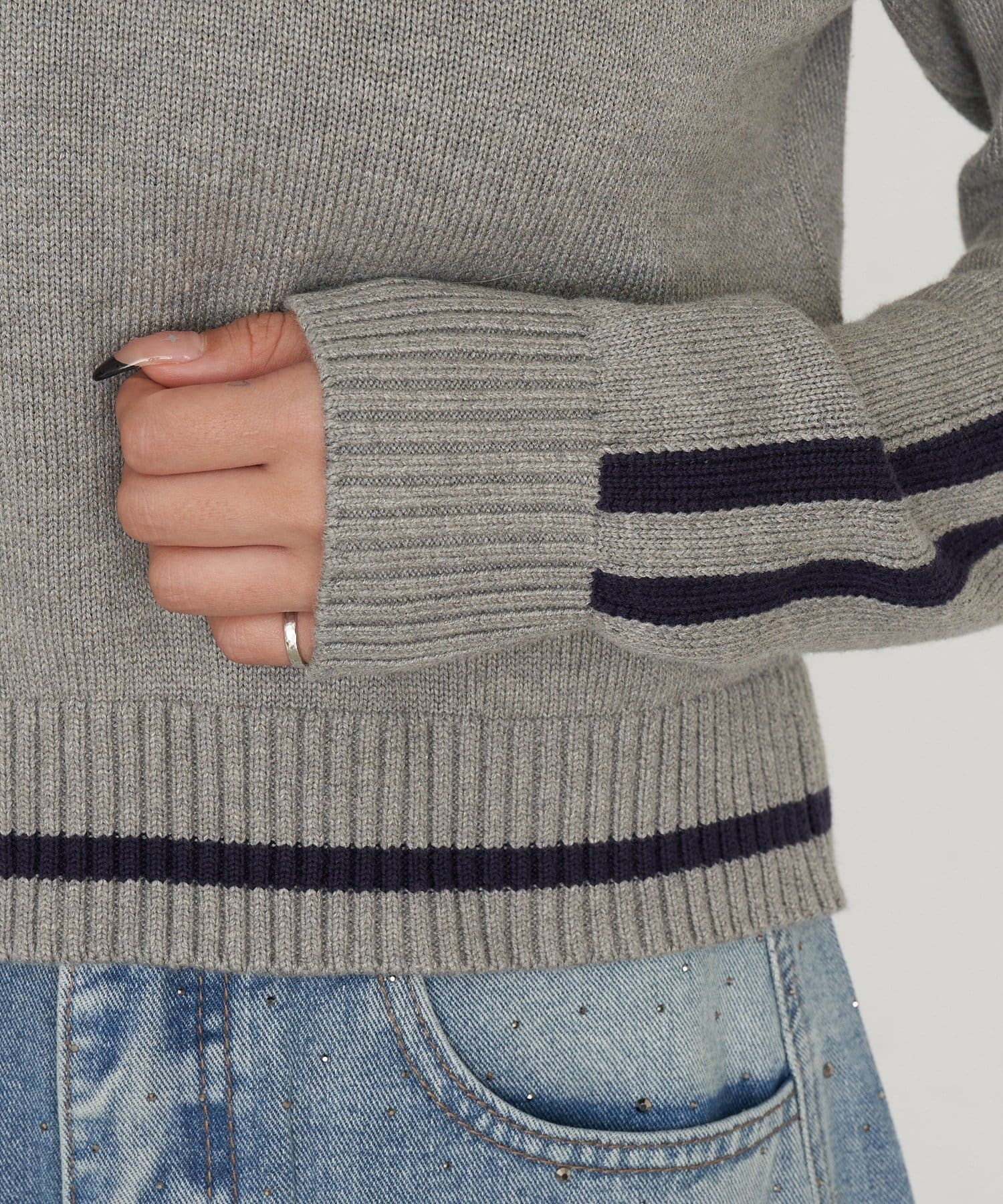 RAY CASSIN(レイカズン) スキッパーラインロゴニット